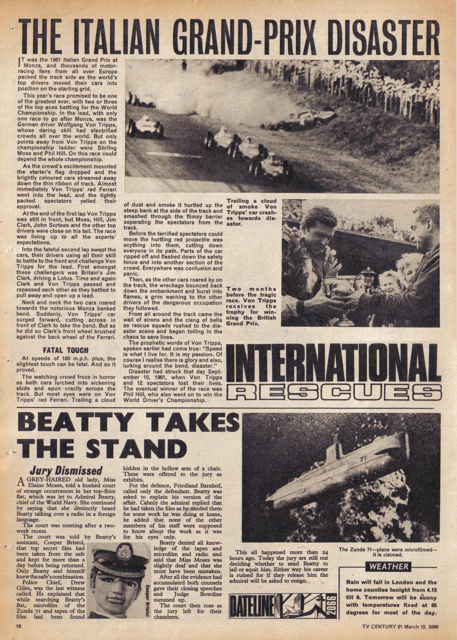Read online TV Century 21 (TV 21) comic -  Issue #60 - 19