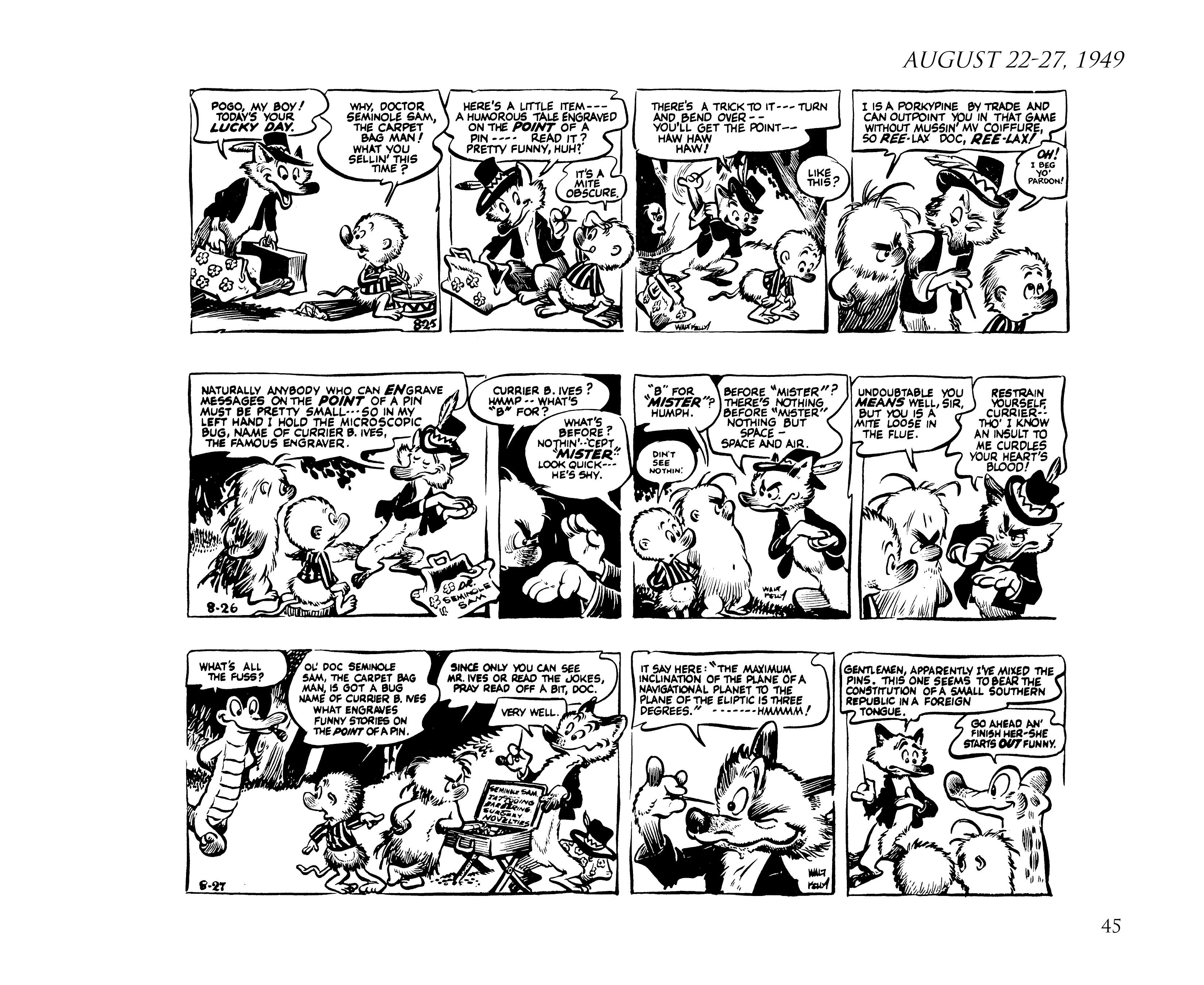 Read online Pogo by Walt Kelly: The Complete Syndicated Comic Strips comic -  Issue # TPB 1 (Part 1) - 63