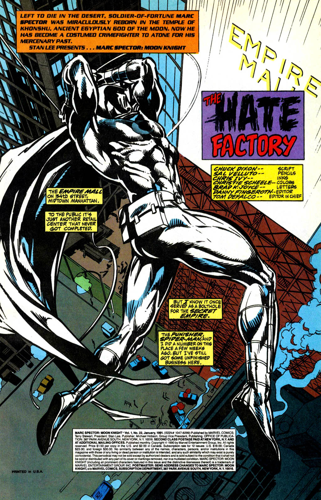 Read online Marc Spector: Moon Knight comic -  Issue #22 - 2