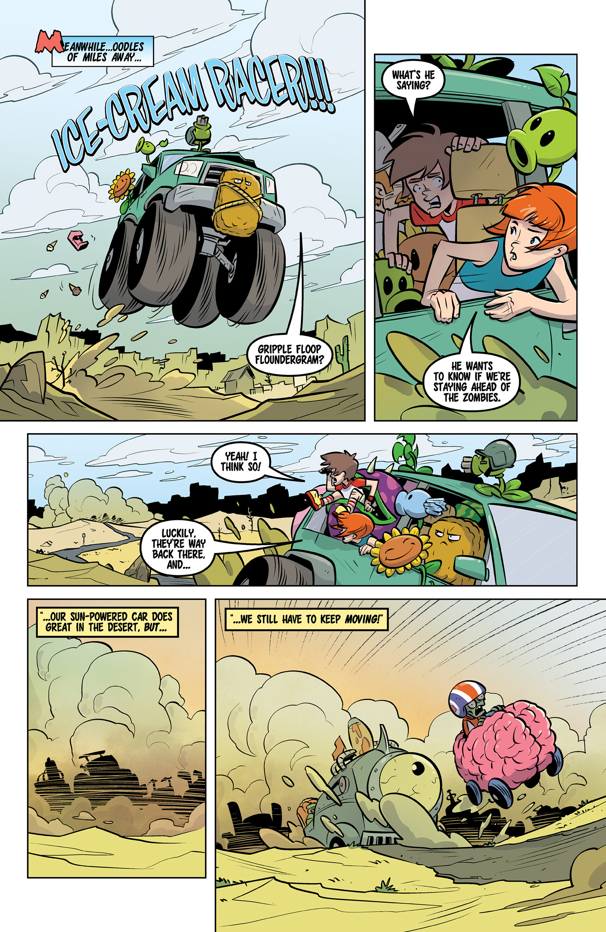 Read online Plants vs. Zombies: Petal to the Metal comic -  Issue #8 - 8