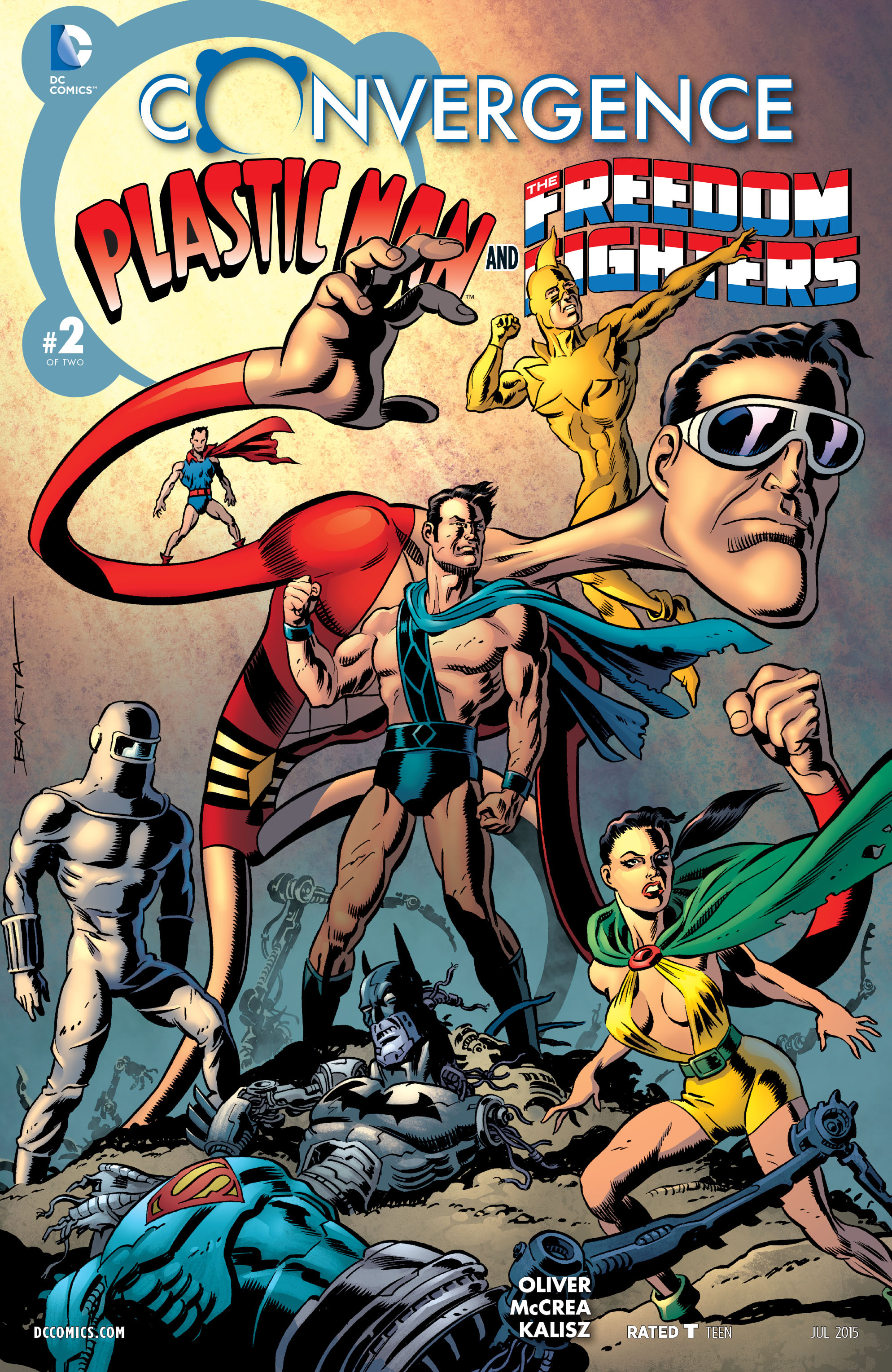 Read online Convergence Plastic Man and the Freedom Fighters comic -  Issue #2 - 1