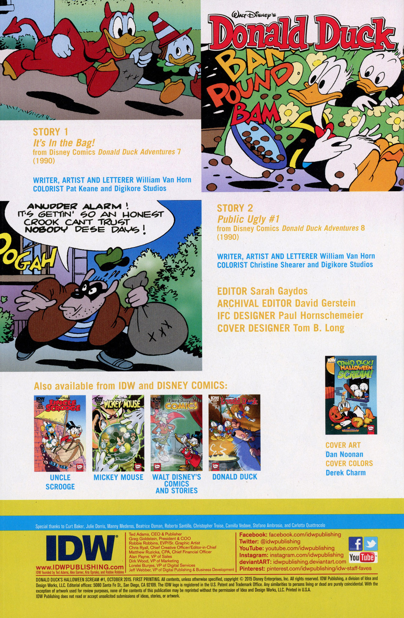 Read online Donald Duck's Halloween Scream! comic -  Issue #1 - 2