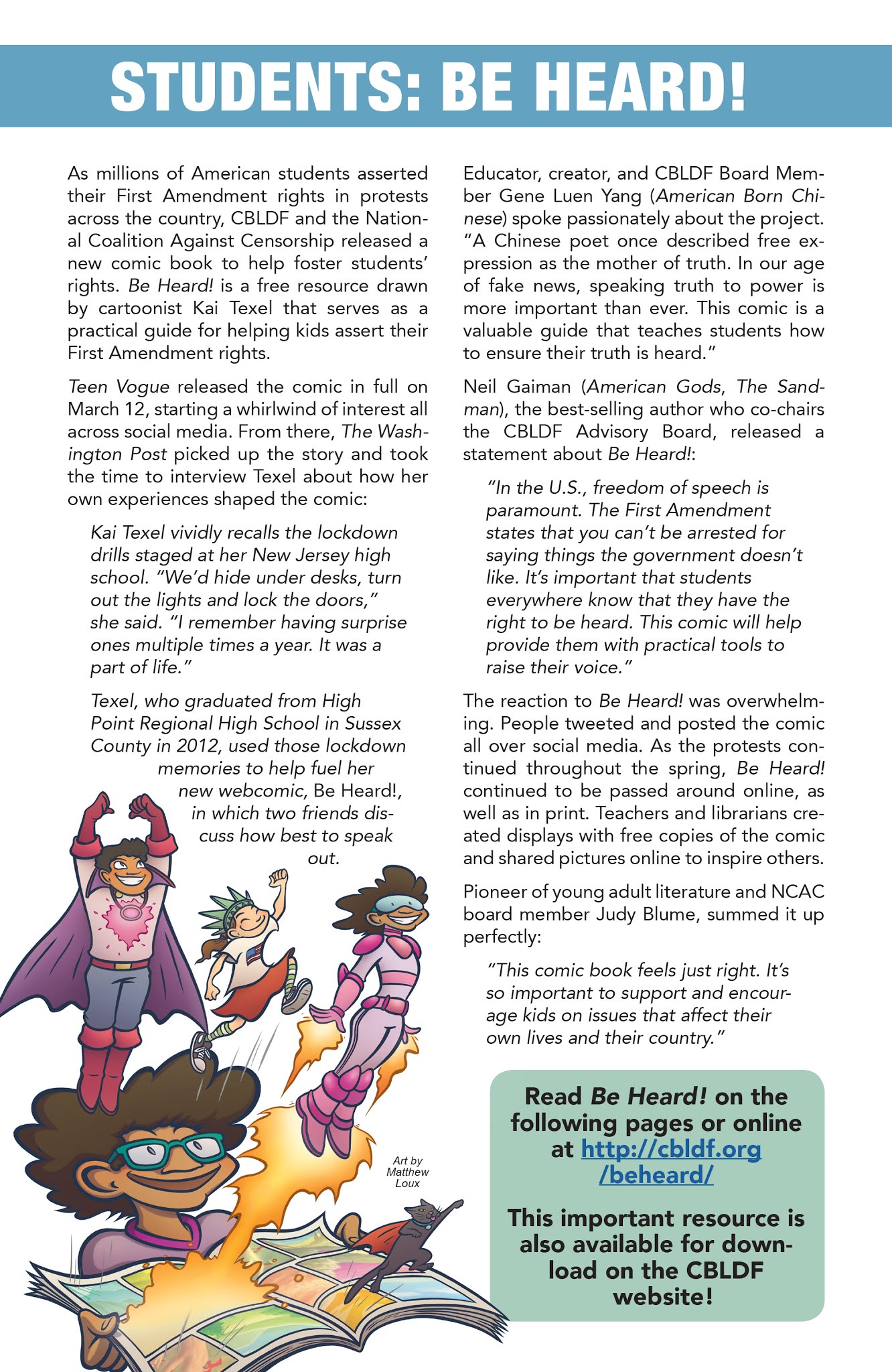 Read online Comic Book Legal Defense Fund Summer Update 2018 comic -  Issue # Full - 6