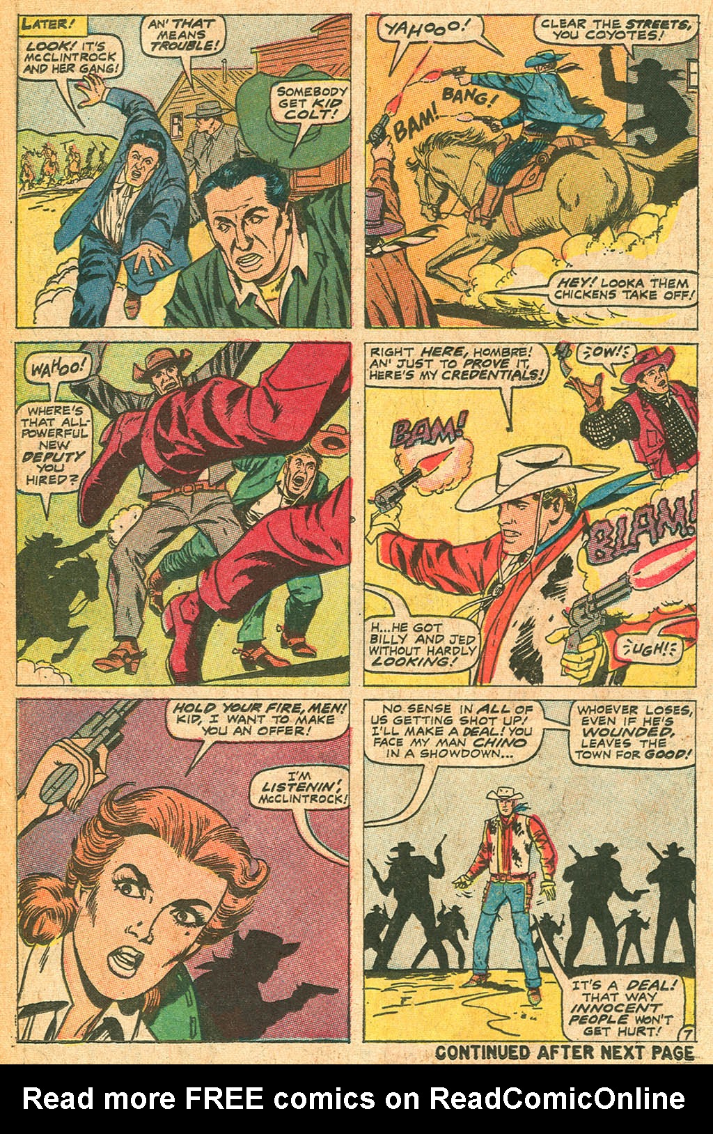 Read online Kid Colt Outlaw comic -  Issue #137 - 21