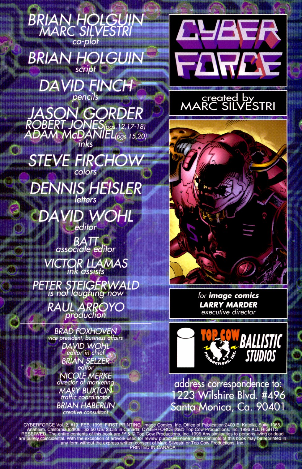 Read online Cyberforce (1993) comic -  Issue #19 - 2