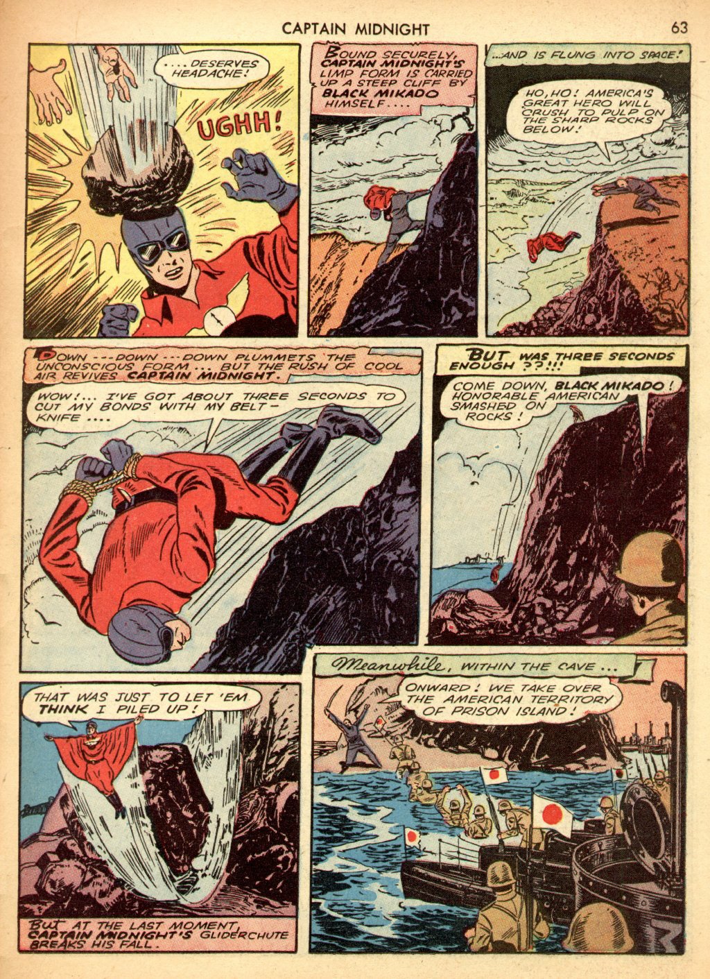 Read online Captain Midnight (1942) comic -  Issue #3 - 63