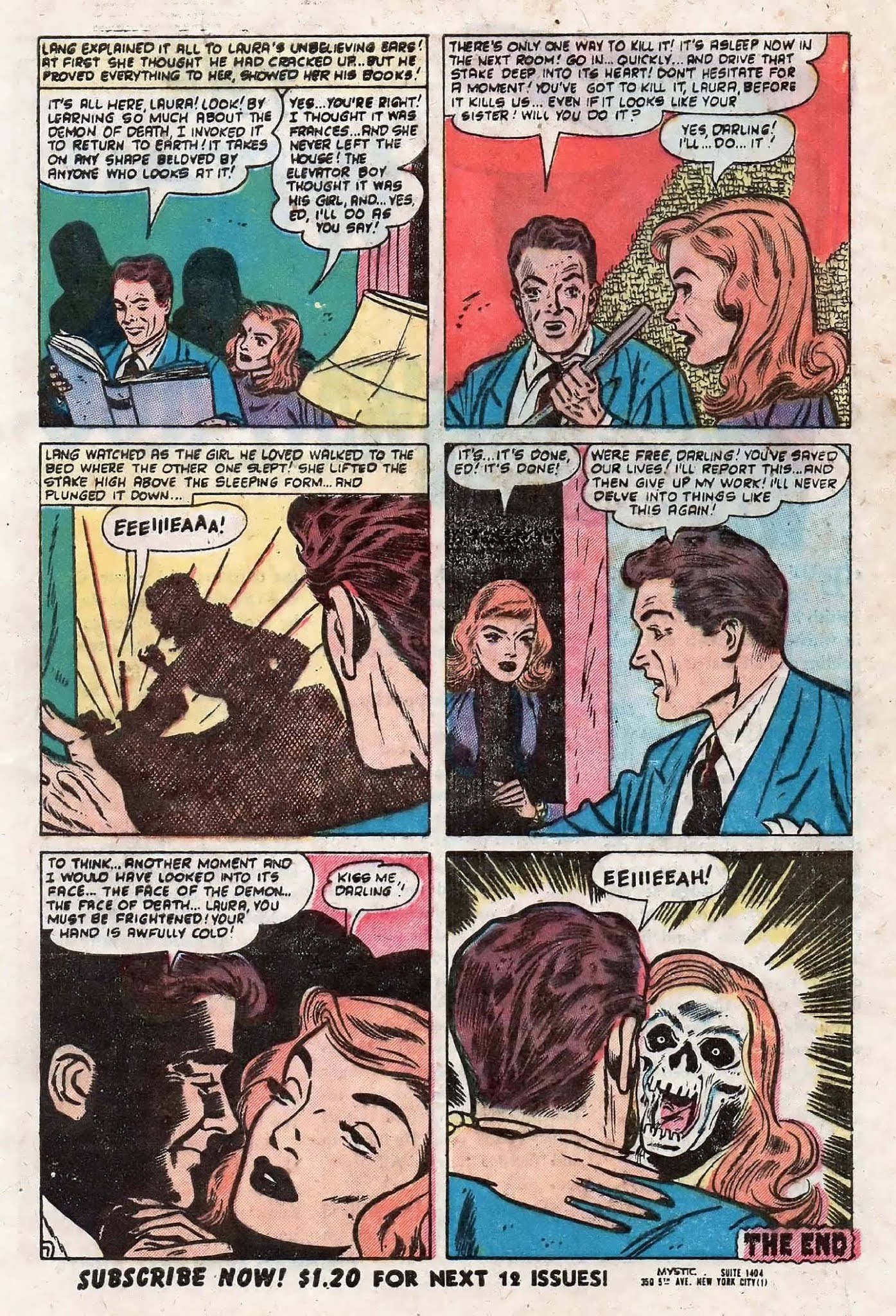 Read online Mystic (1951) comic -  Issue #4 - 8