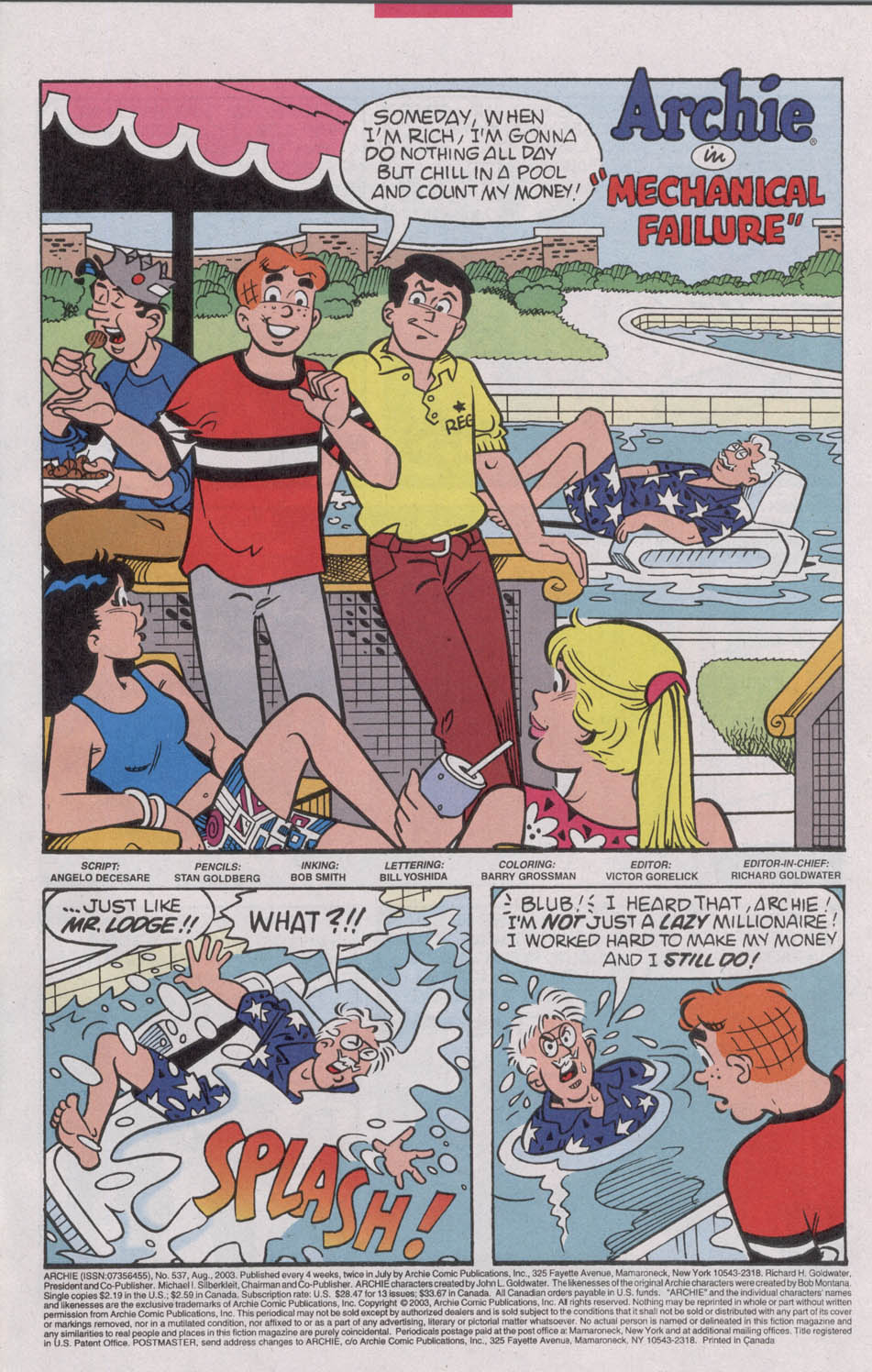 Read online Archie (1960) comic -  Issue #537 - 3