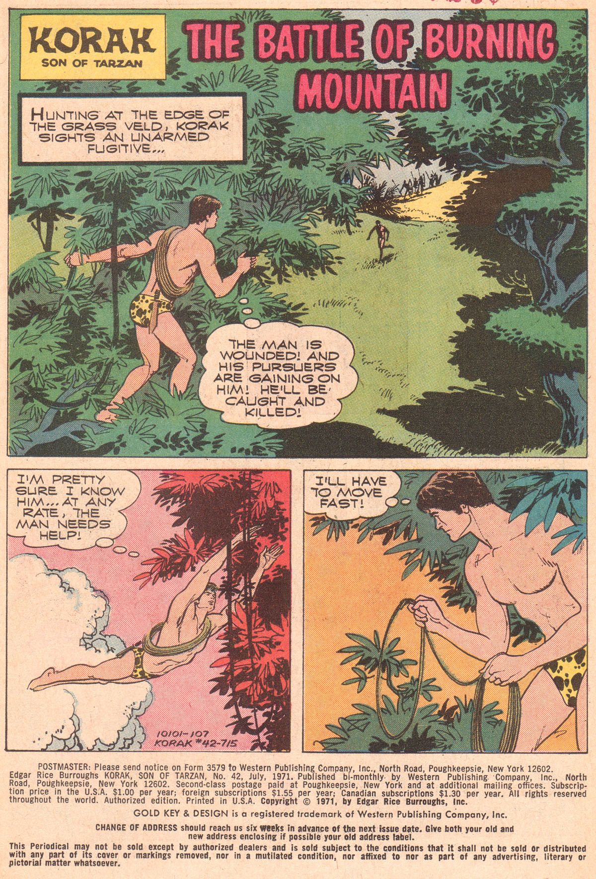 Read online Korak, Son of Tarzan (1964) comic -  Issue #42 - 3