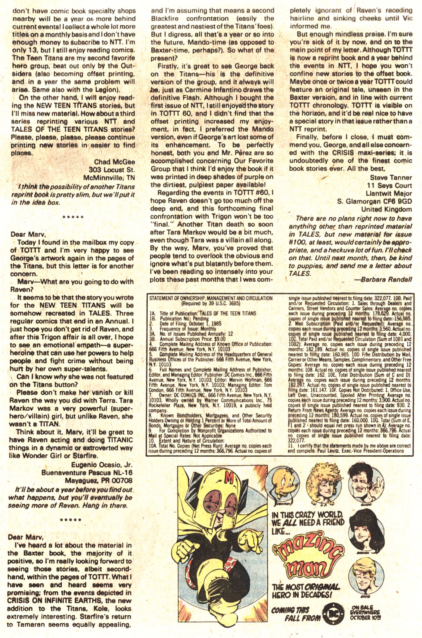 Read online Tales of the Teen Titans comic -  Issue #64 - 26