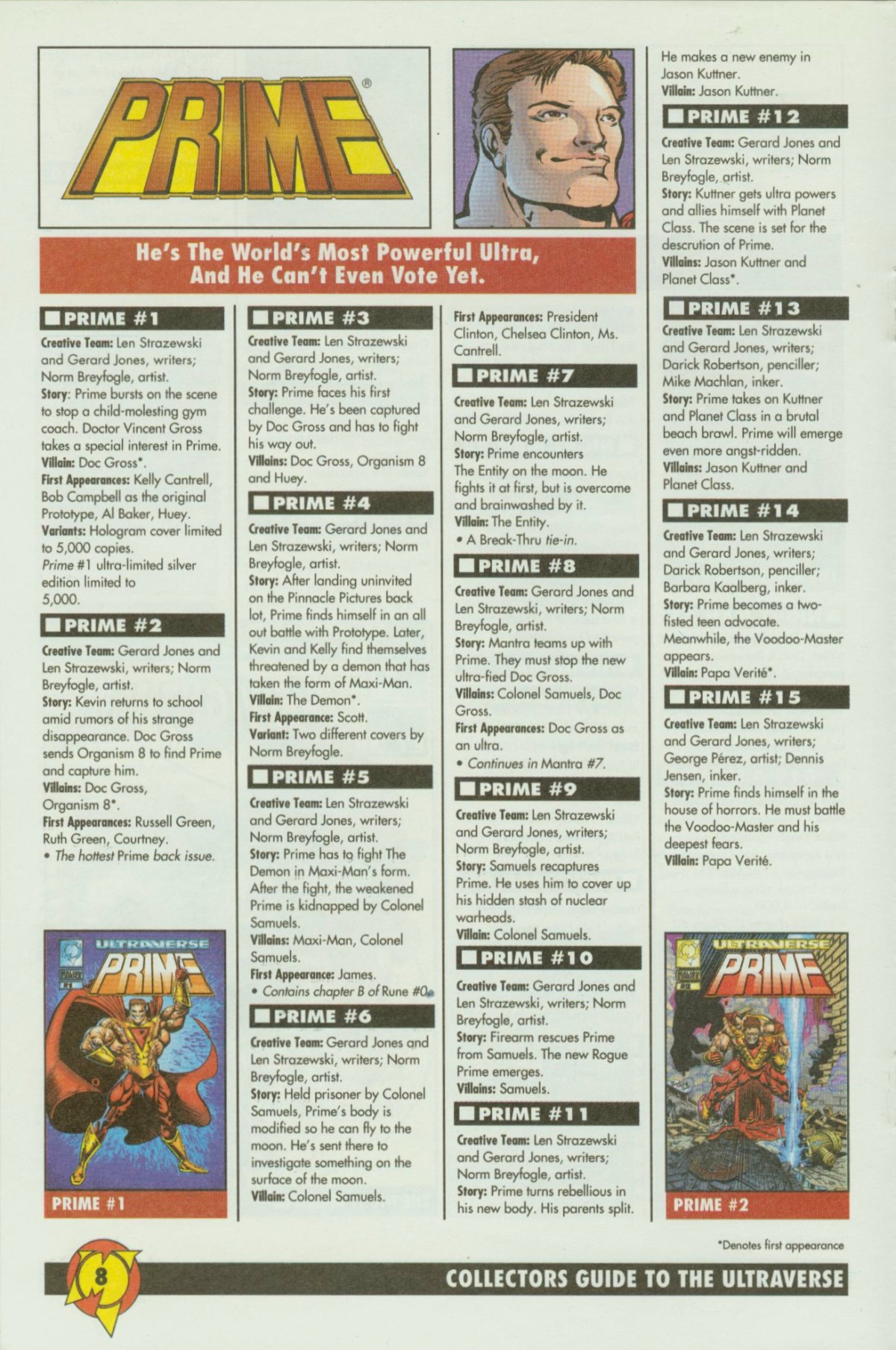 Read online Collectors Guide to the Ultraverse comic -  Issue # Full - 8