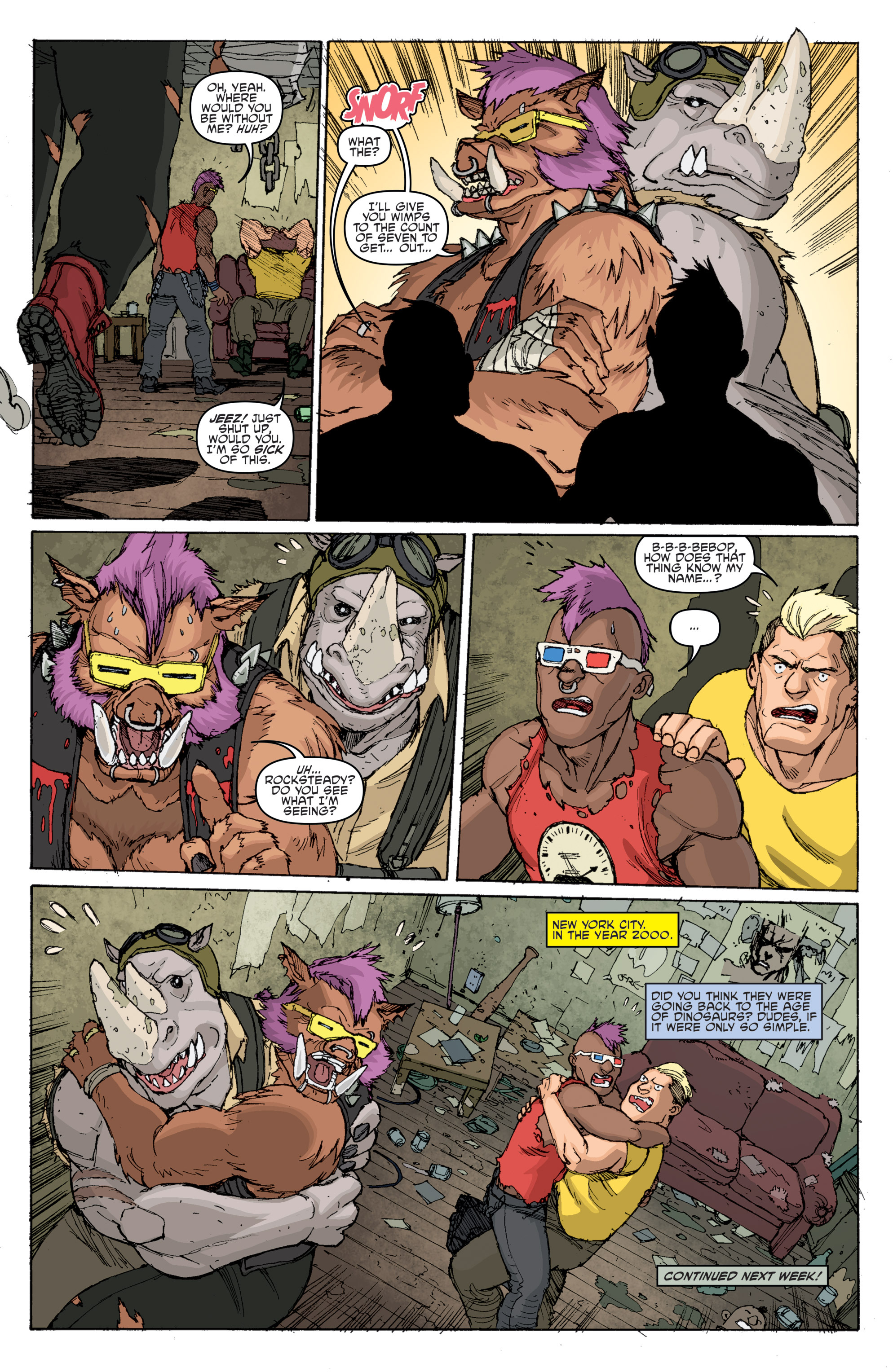 Read online Teenage Mutant Ninja Turtles Bebop & Rocksteady Destroy Everything comic -  Issue #1 - 21