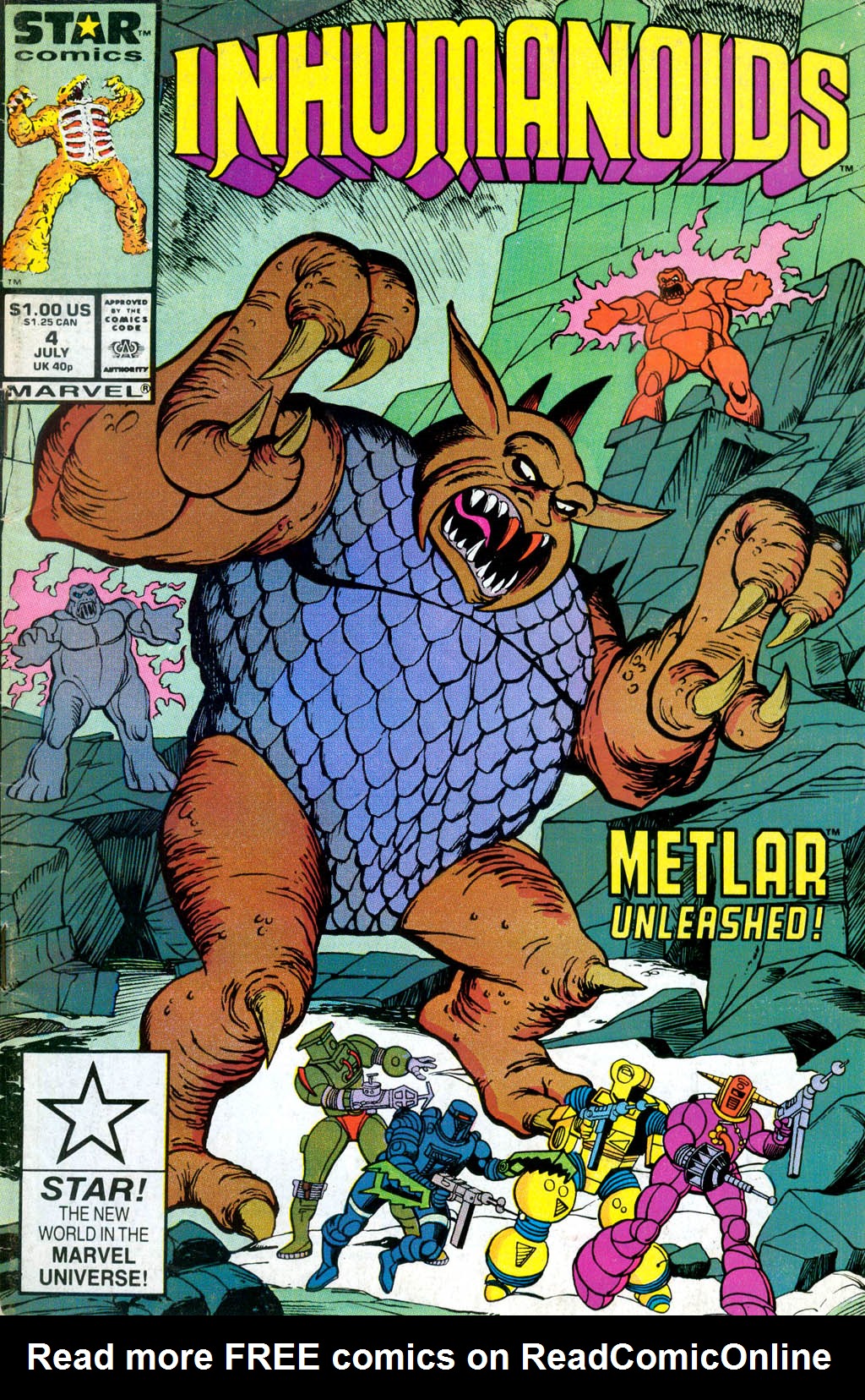 Read online The Inhumanoids comic -  Issue #4 - 1