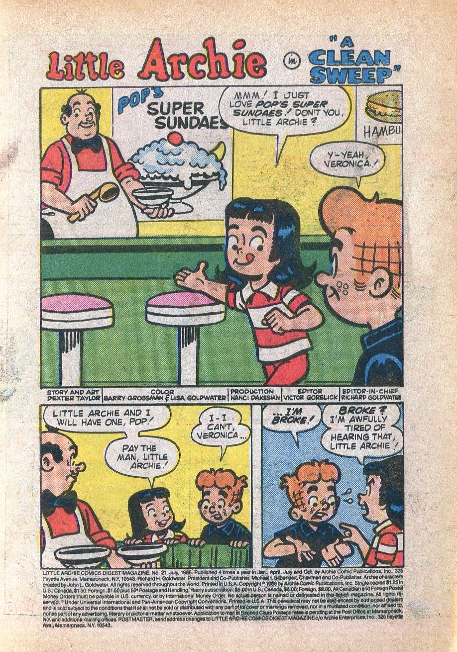 Read online Little Archie Comics Digest Magazine comic -  Issue #21 - 3