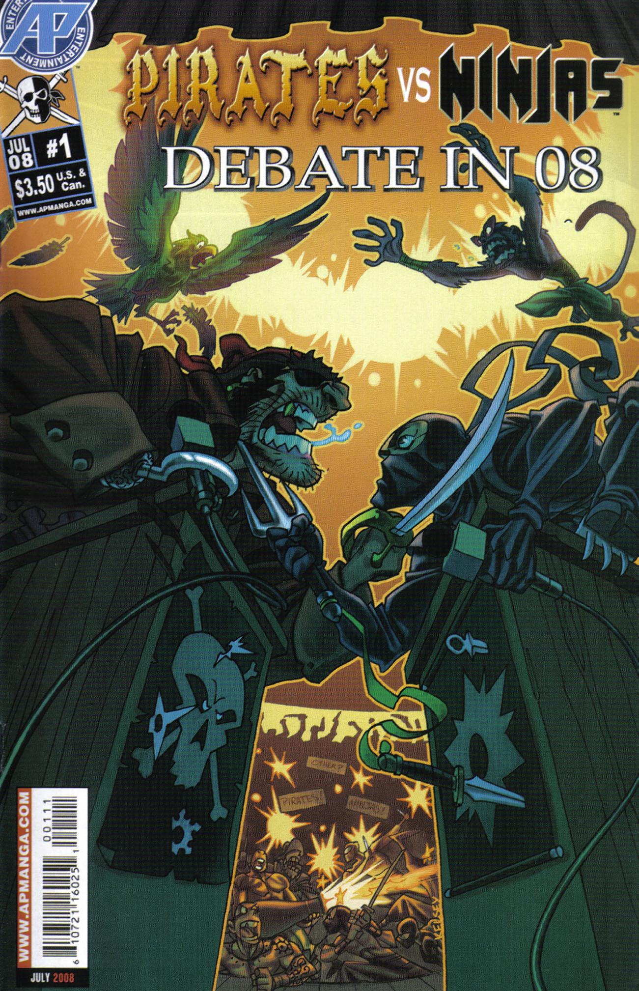 Read online Pirates vs Ninjas: Debate in '08 comic -  Issue # Full - 1