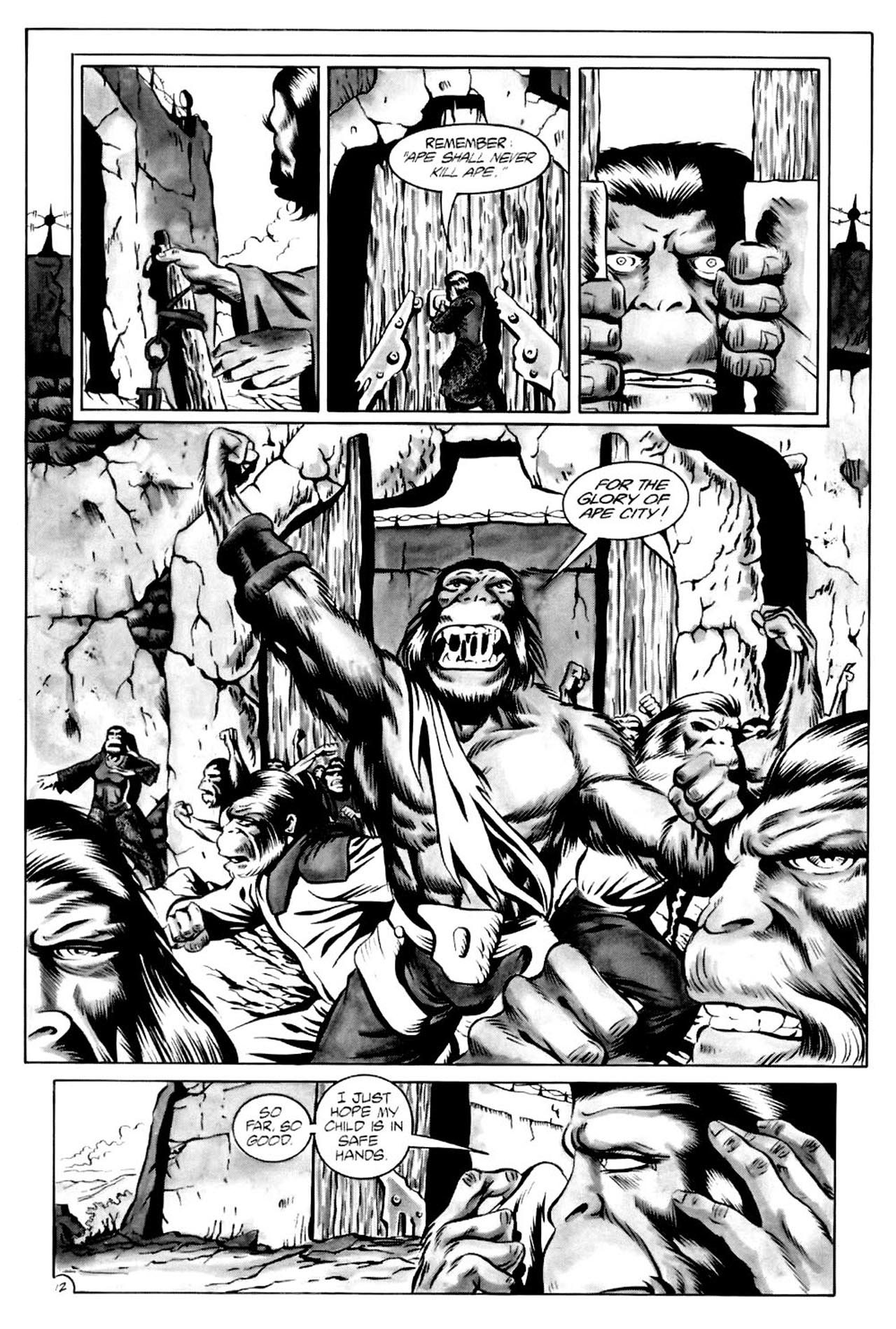 Read online Planet of the Apes (1990) comic -  Issue #4 - 14
