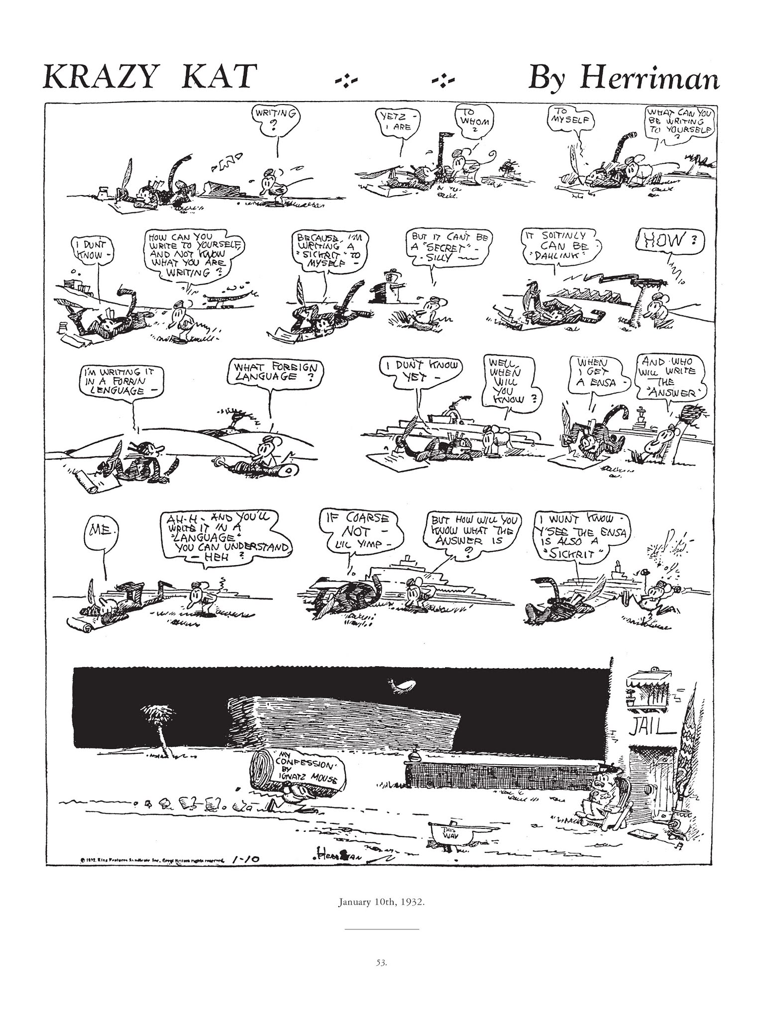 Read online Krazy & Ignatz comic -  Issue # TPB 7 - 50