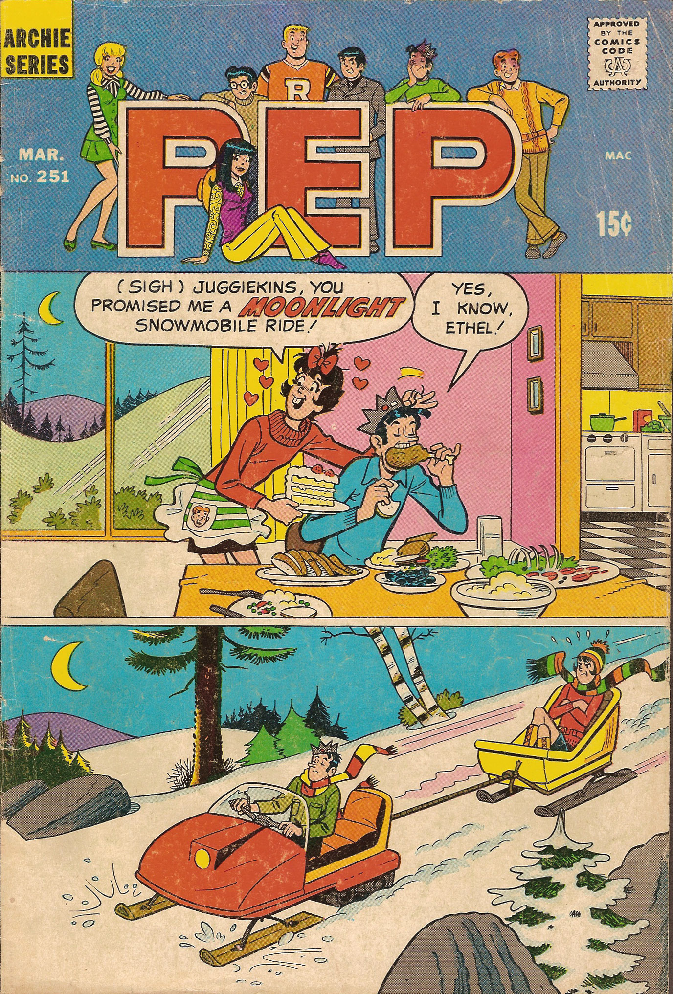 Read online Pep Comics comic -  Issue #251 - 1