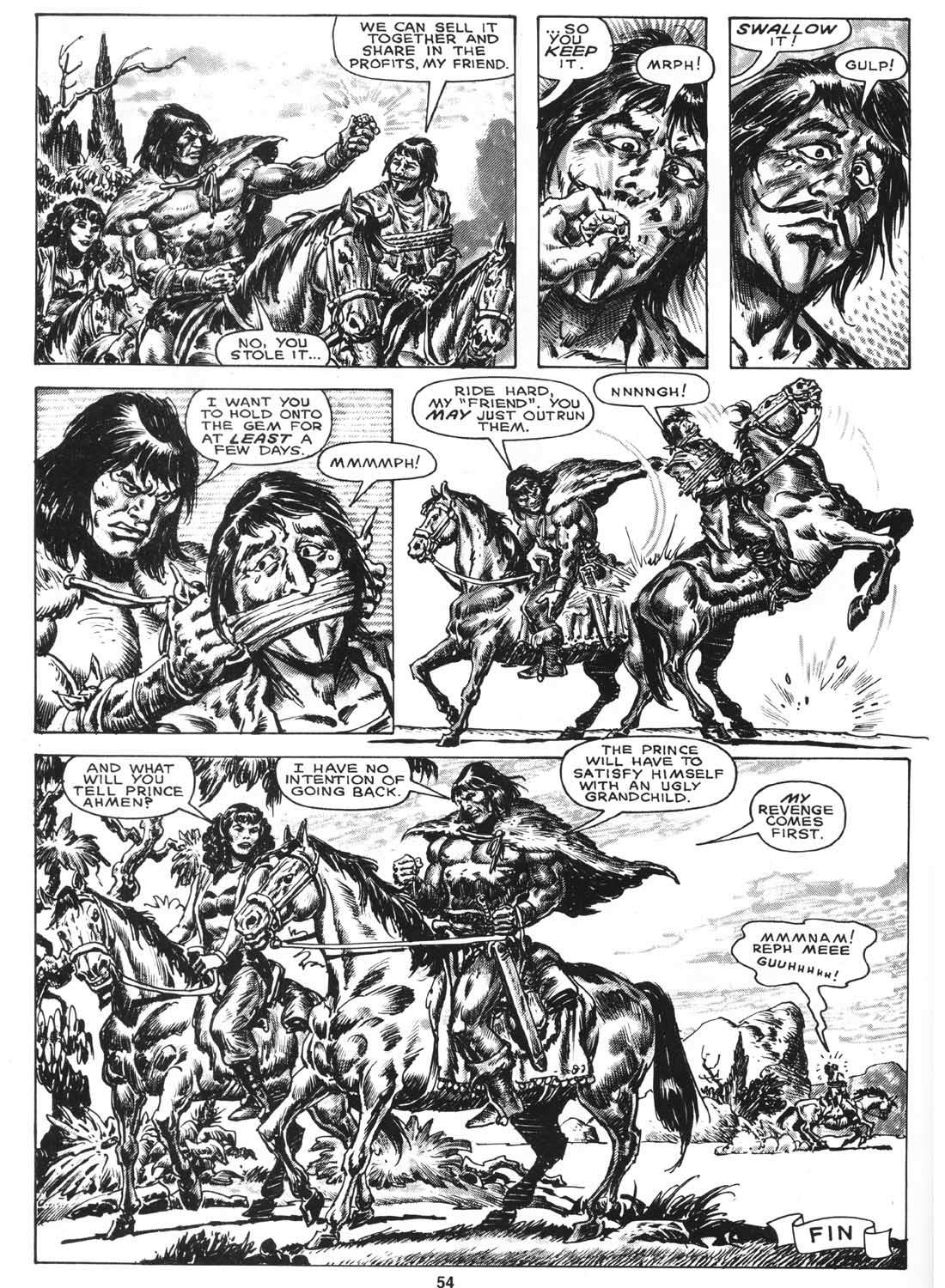 Read online The Savage Sword Of Conan comic -  Issue #158 - 56