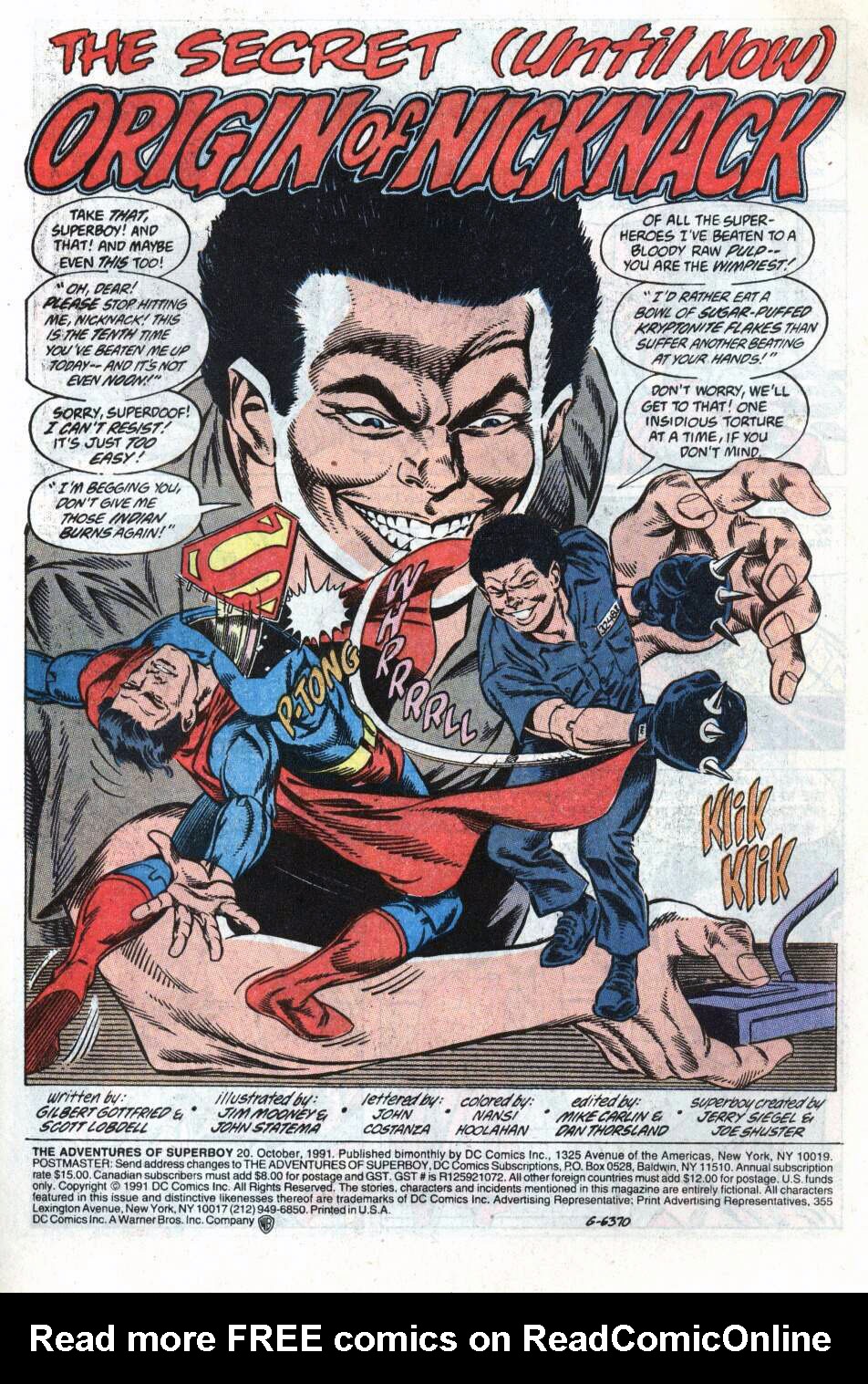 Read online Superboy (1990) comic -  Issue #20 - 2