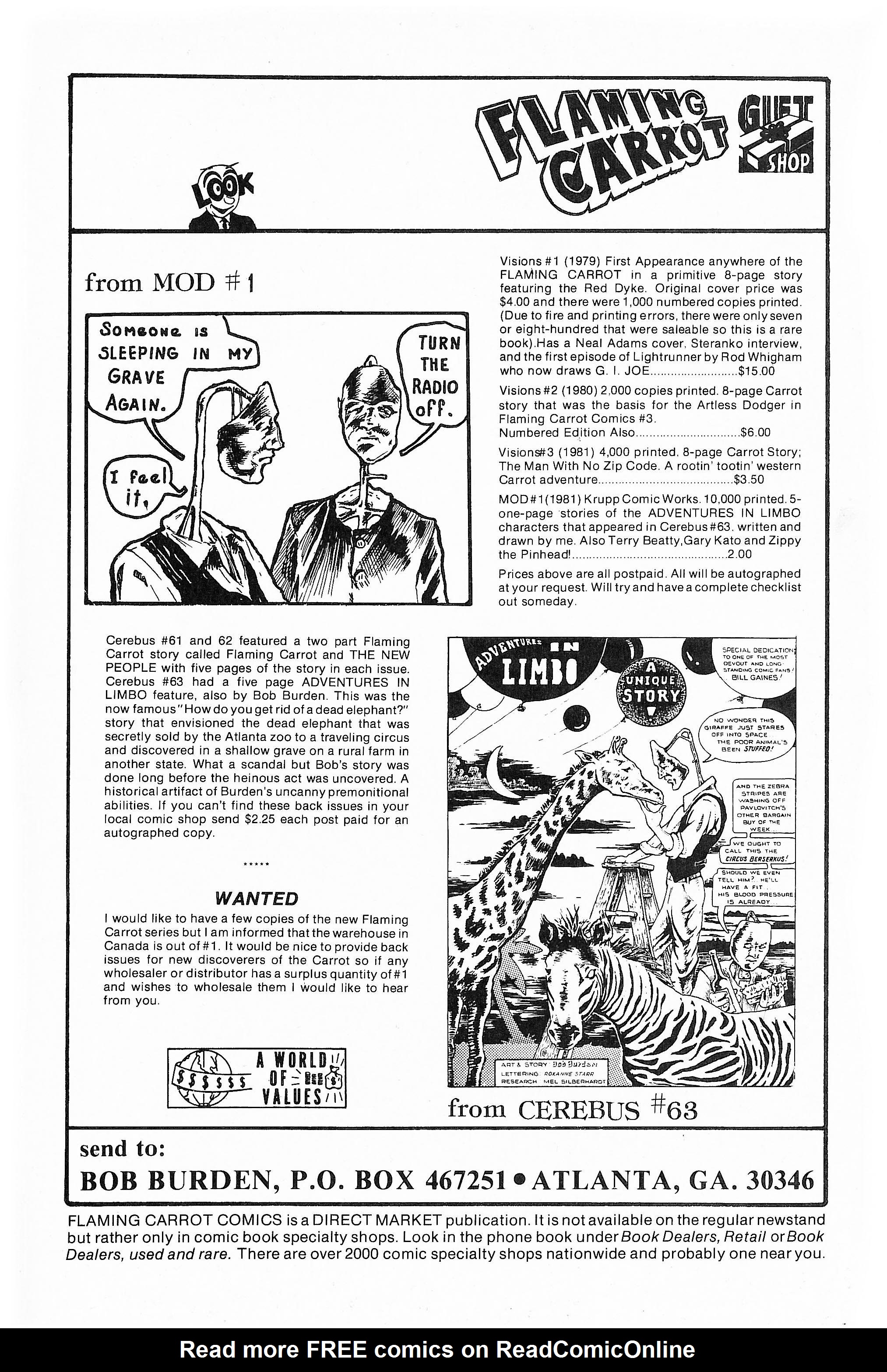 Read online Flaming Carrot Comics (1984) comic -  Issue #6 - 35