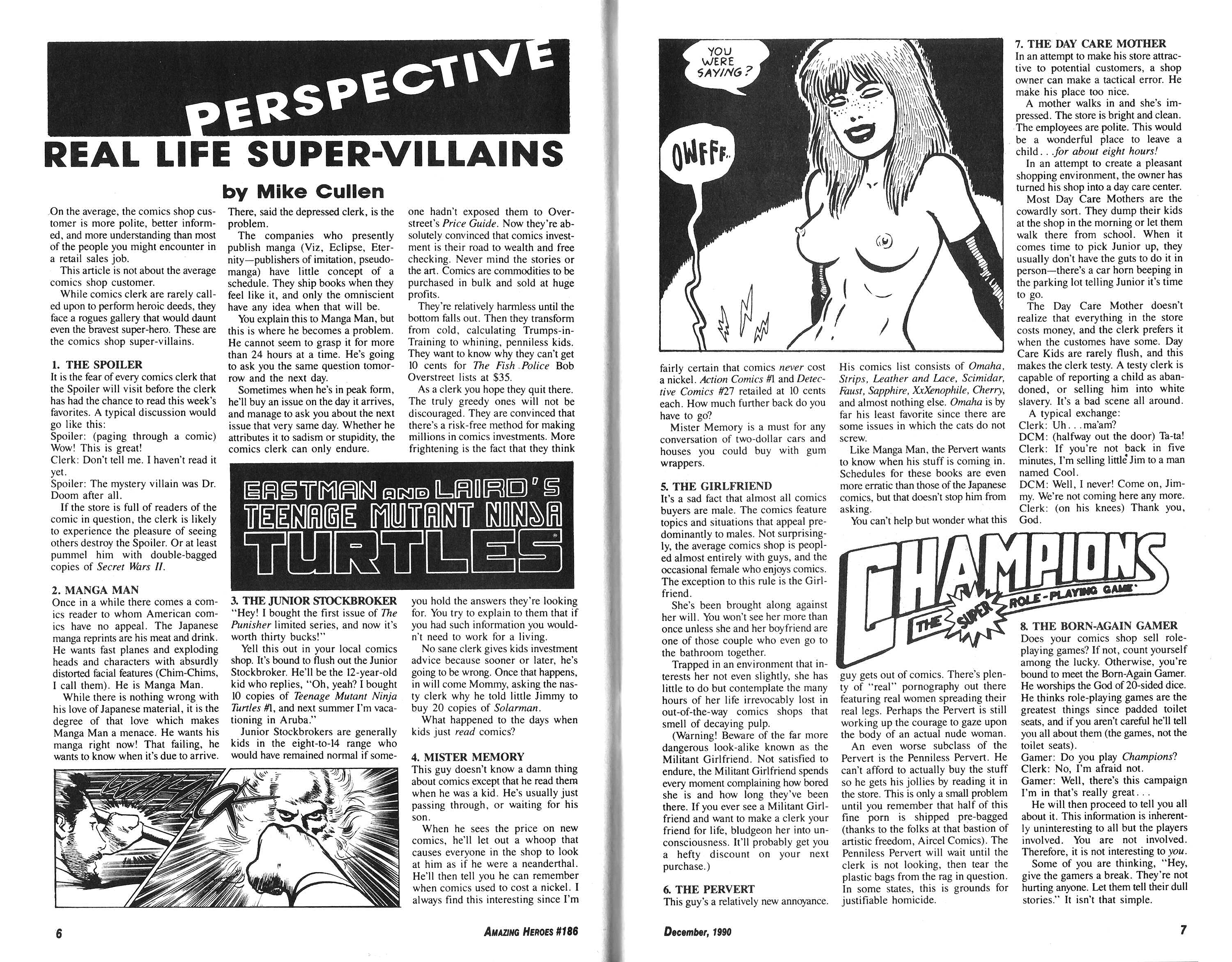 Read online Amazing Heroes comic -  Issue #186 - 4