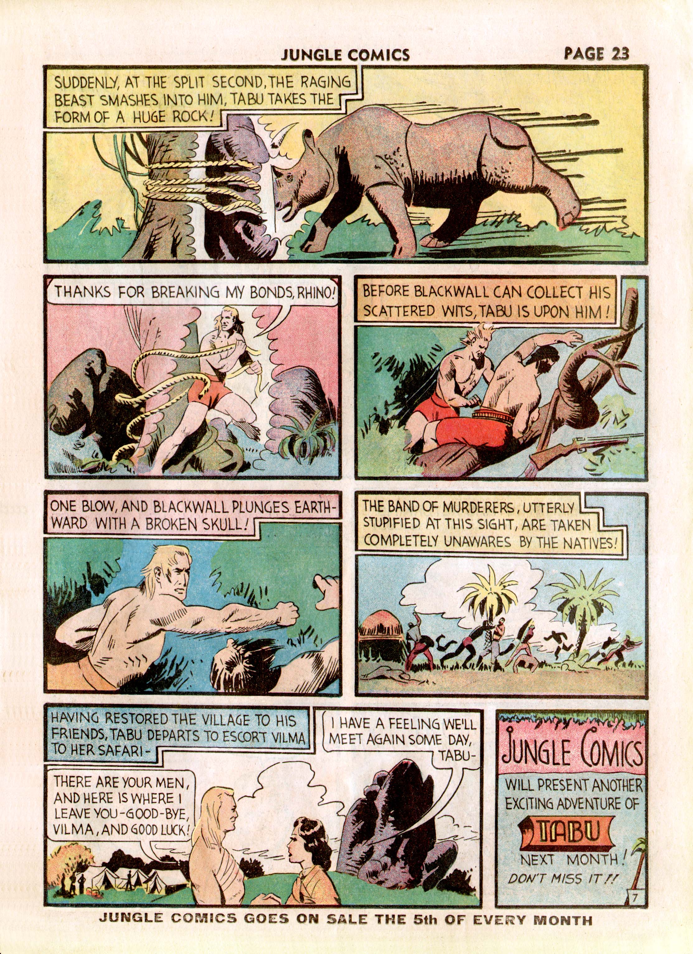 Read online Jungle Comics comic -  Issue #3 - 25