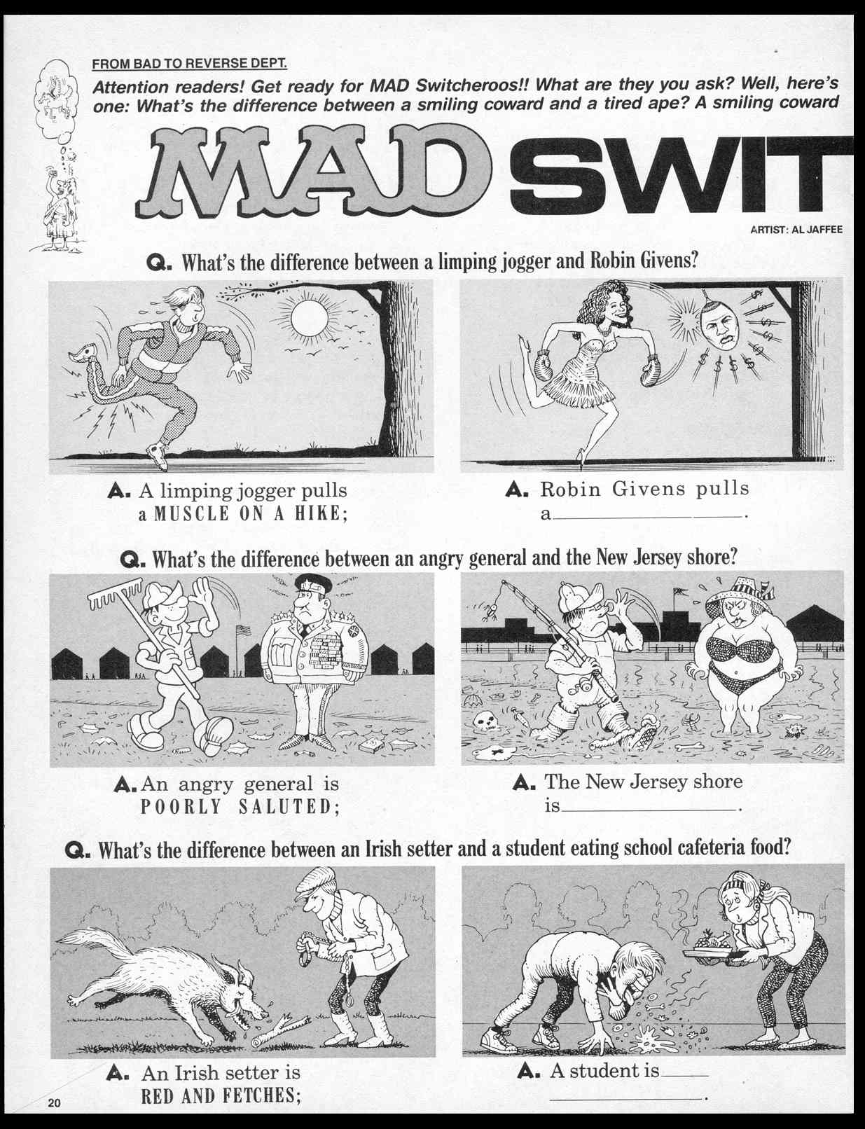 Read online MAD comic -  Issue #288 - 22