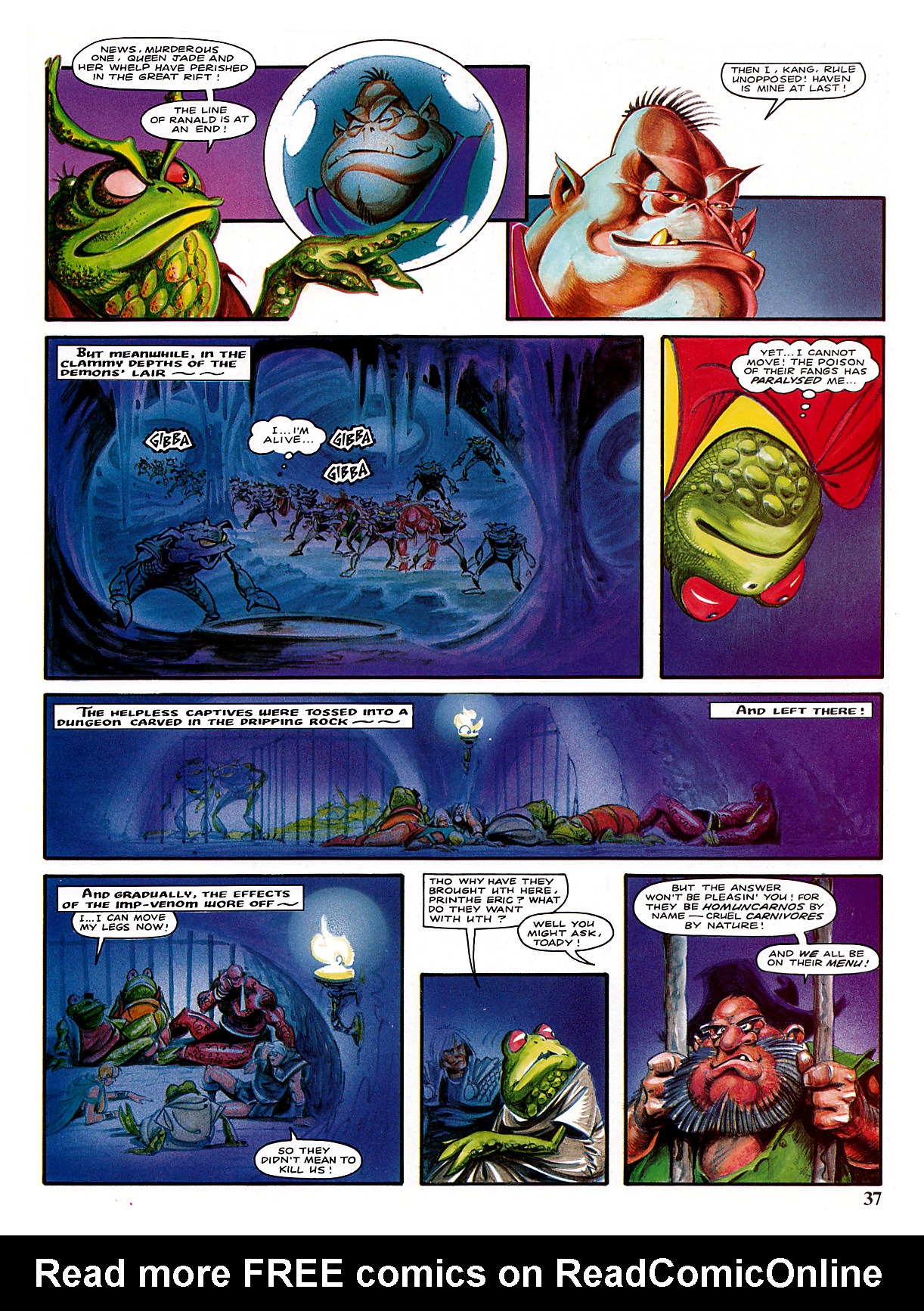Read online Marvel Graphic Novel comic -  Issue #3 - The Chronicles of Genghis Grimtoad - 37