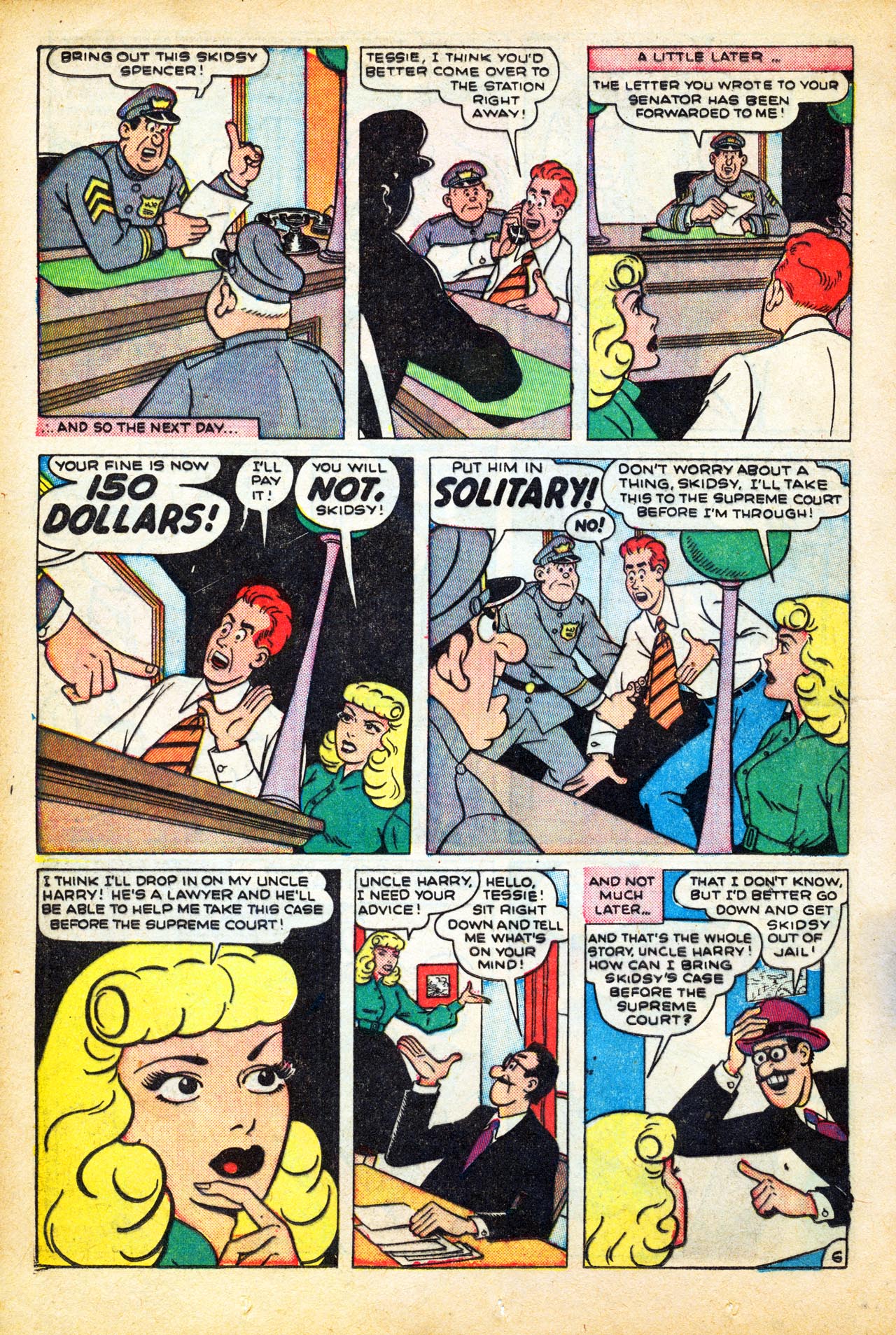 Read online Tessie the Typist comic -  Issue #18 - 19