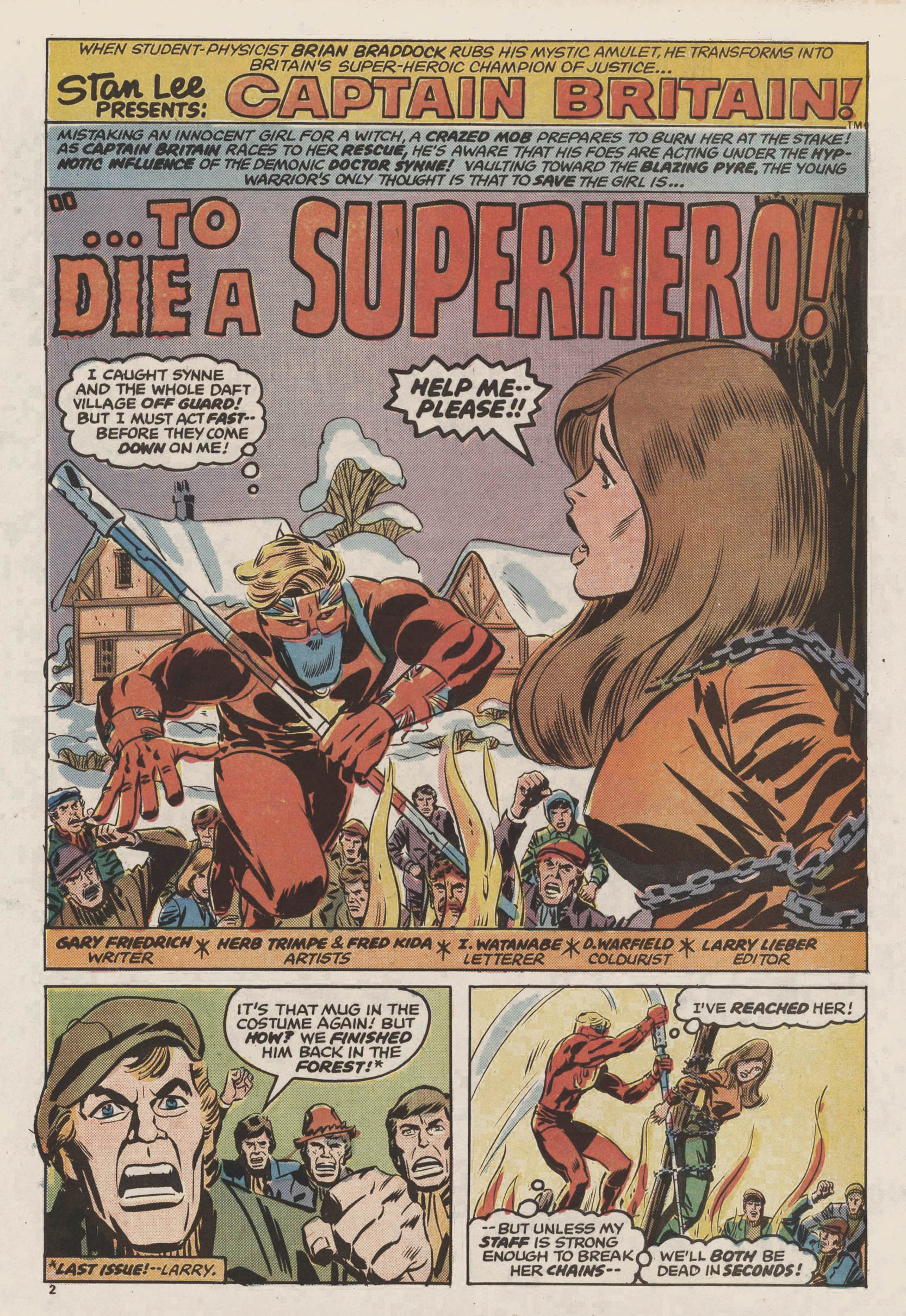 Read online Captain Britain (1976) comic -  Issue #12 - 2
