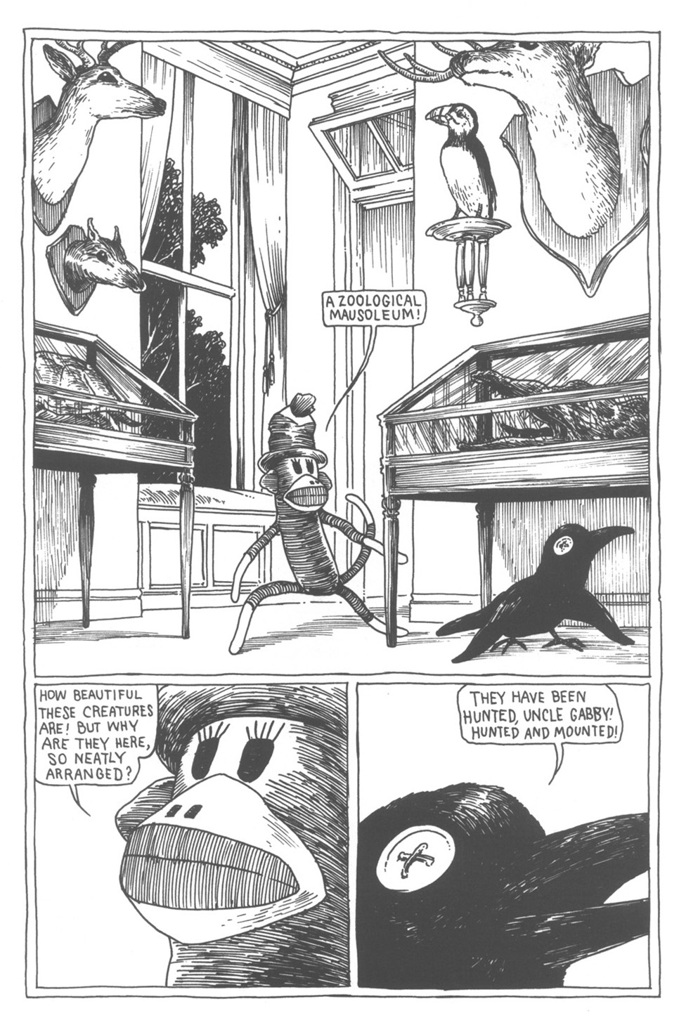Read online Tony Millionaire's Sock Monkey (2000) comic -  Issue #1 - 4