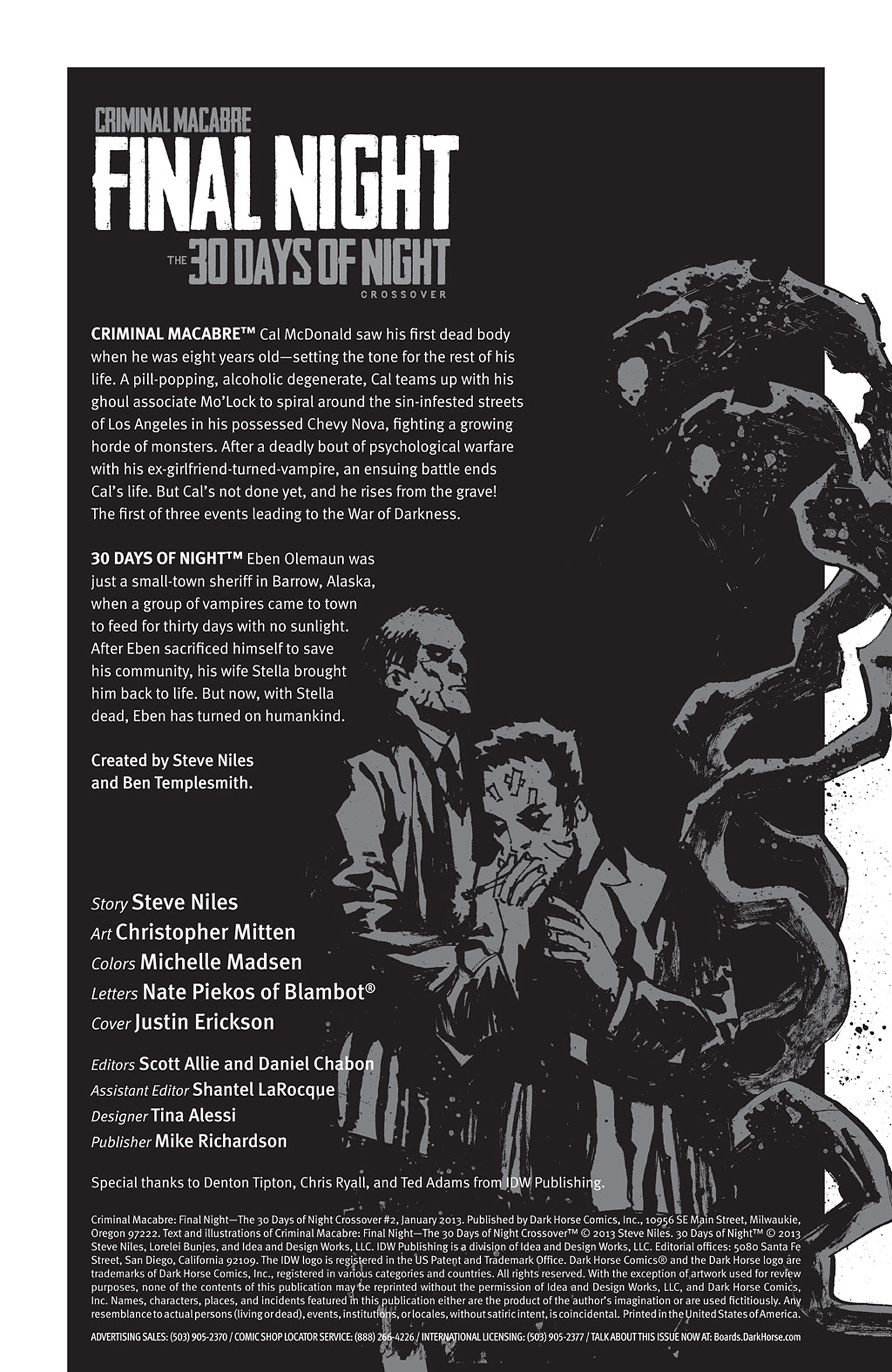 Read online Criminal Macabre: Final Night - The 30 Days of Night Crossover comic -  Issue #2 - 2