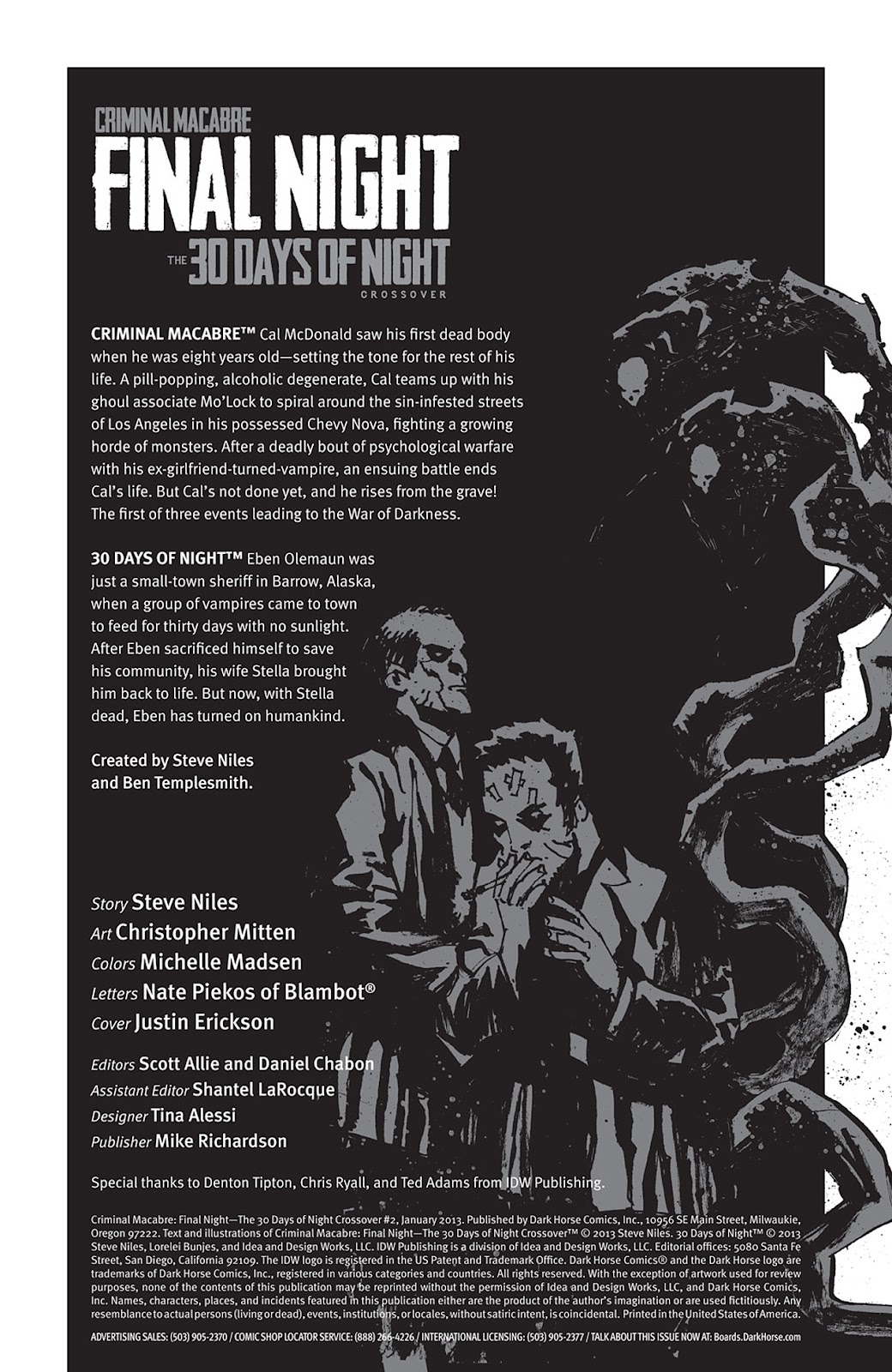 Criminal Macabre: Final Night - The 30 Days of Night Crossover issue 2 - Page 2