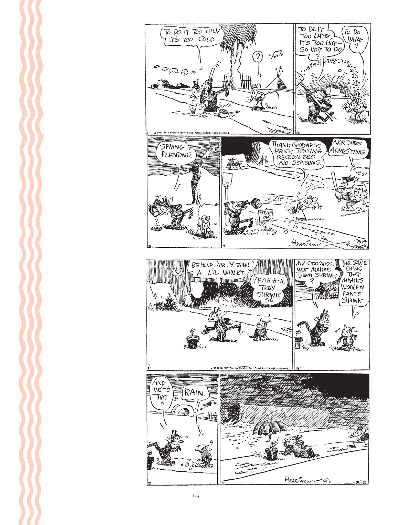 Read online Krazy & Ignatz comic -  Issue # TPB 7 - 111