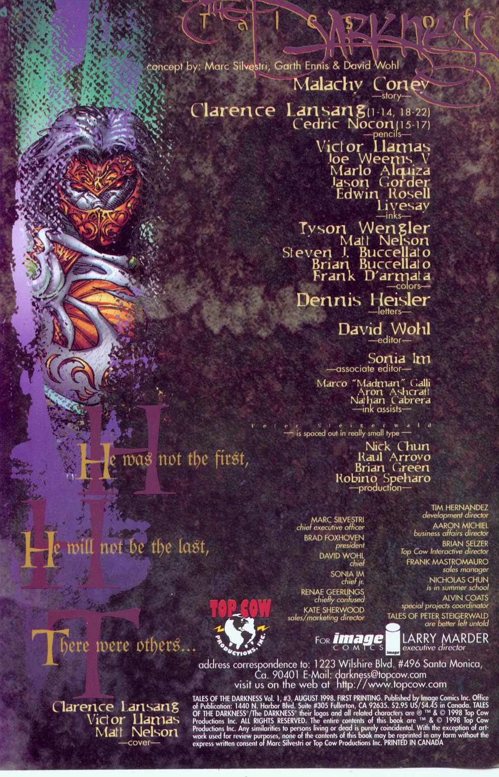 Read online Tales of the Darkness comic -  Issue #3 - 2