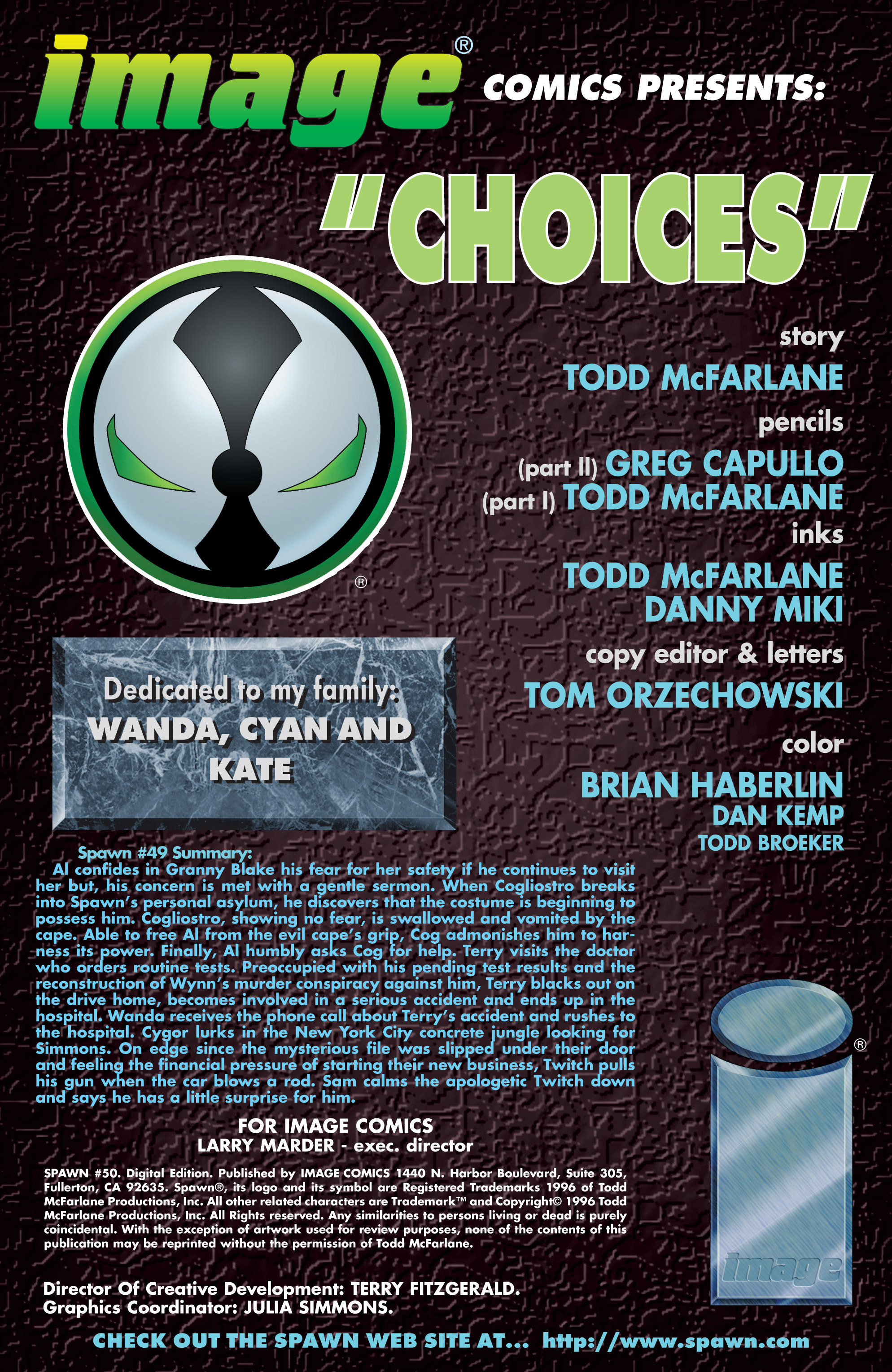 Read online Spawn comic -  Issue #50 - 2