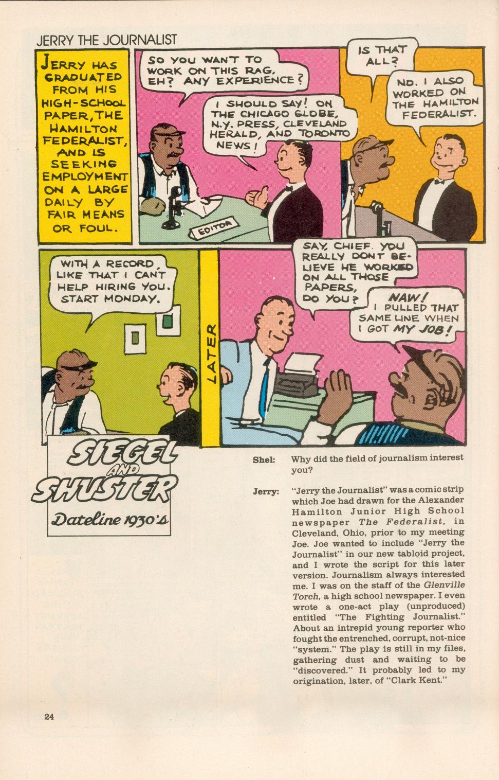 Read online Siegel and Shuster: Dateline 1930's comic -  Issue #1 - 26