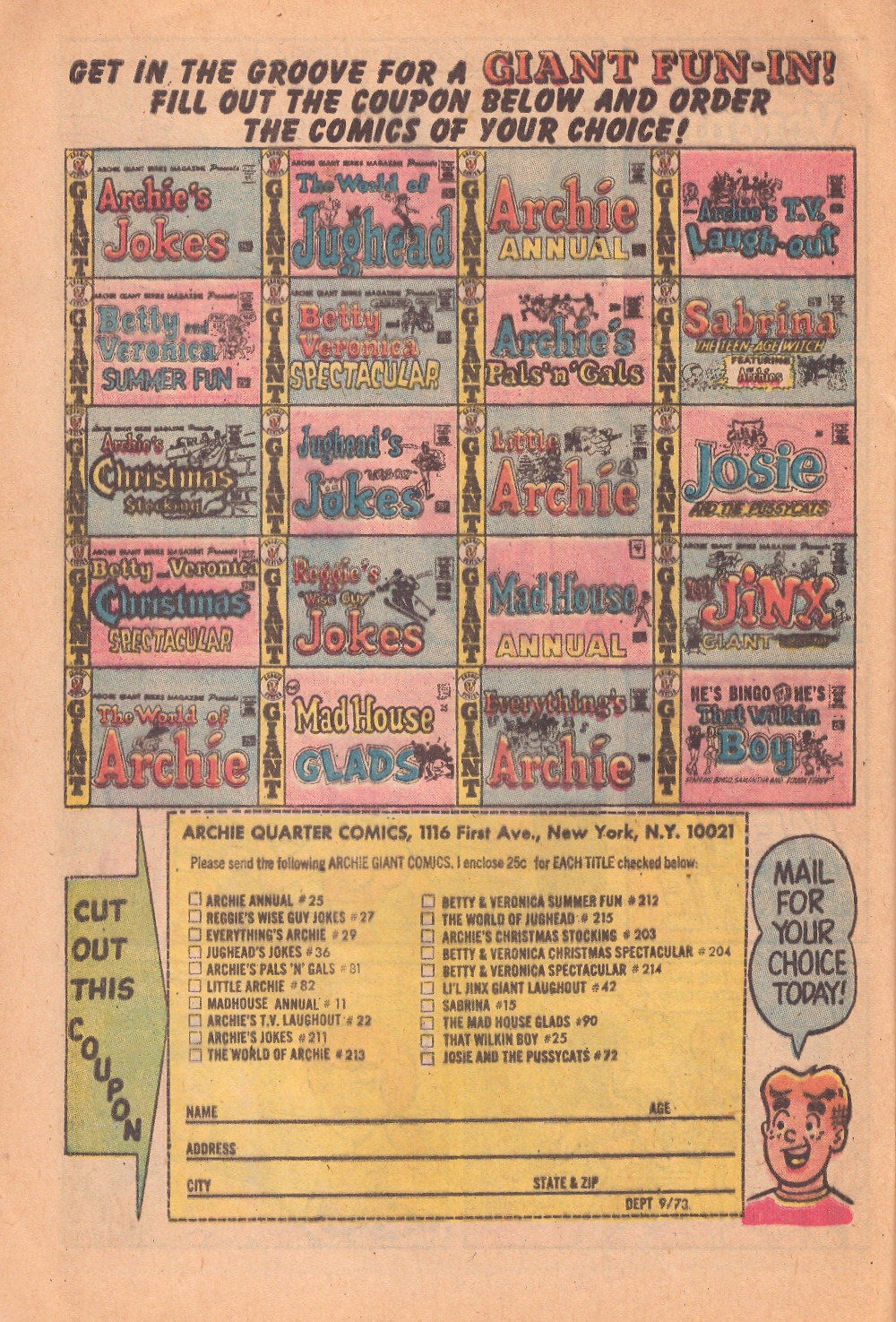 Read online Archie Giant Series Magazine comic -  Issue #212 - 32