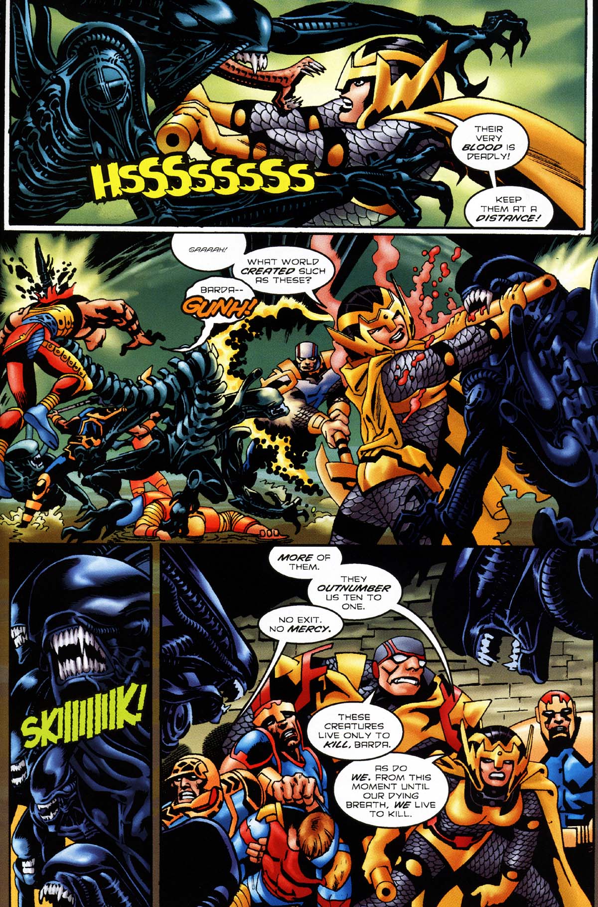 Read online Superman/Aliens 2: God War comic -  Issue #3 - 11