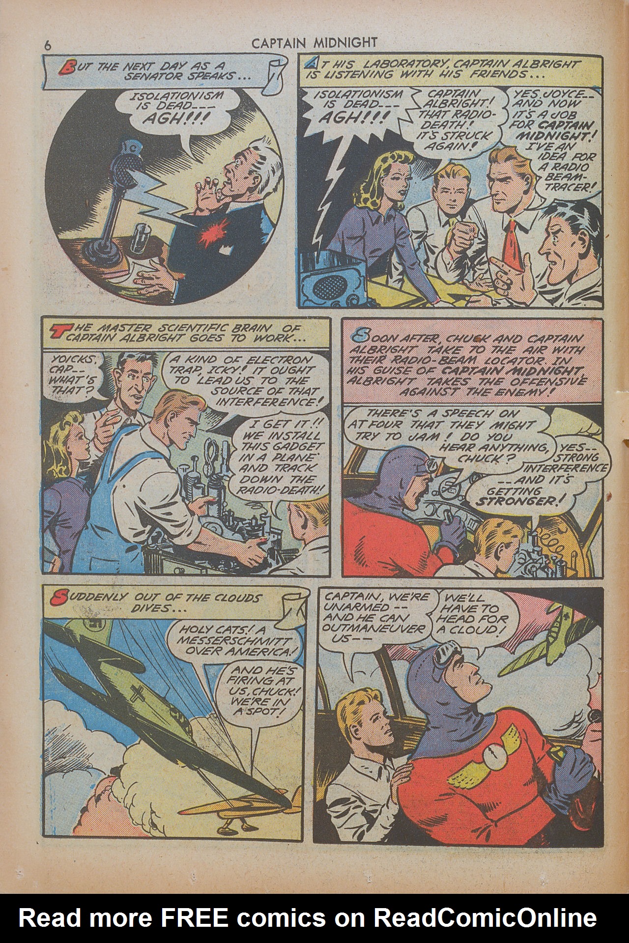 Read online Captain Midnight (1942) comic -  Issue #8 - 6