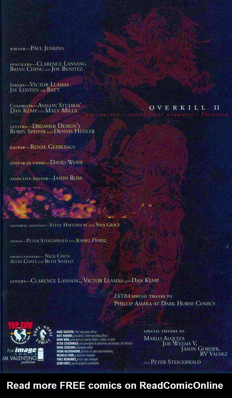 Read online Overkill: Witchblade/Aliens/Darkness/Predator comic -  Issue #2 - 3