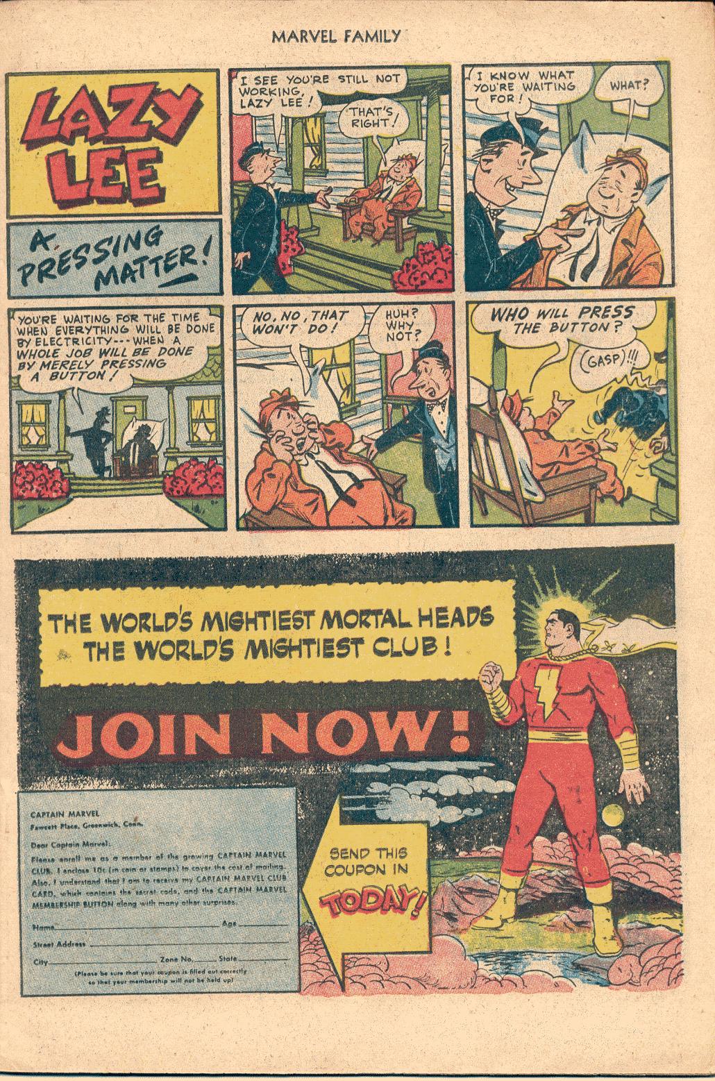 Read online The Marvel Family comic -  Issue #82 - 11
