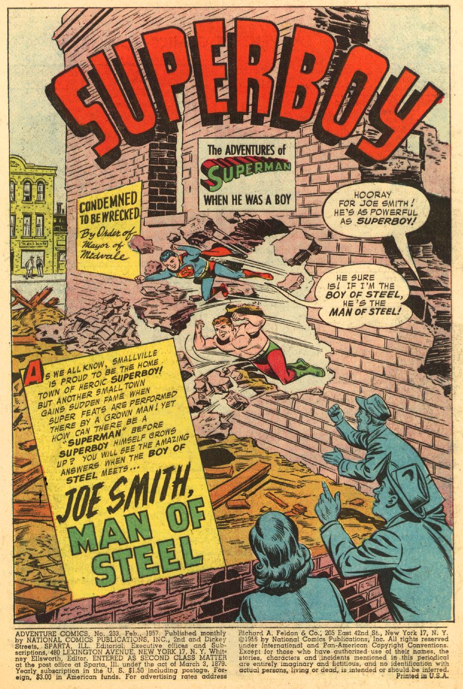 Read online Adventure Comics (1938) comic -  Issue #233 - 3