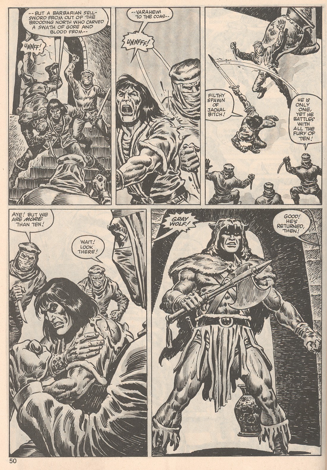 Read online The Savage Sword Of Conan comic -  Issue #104 - 50