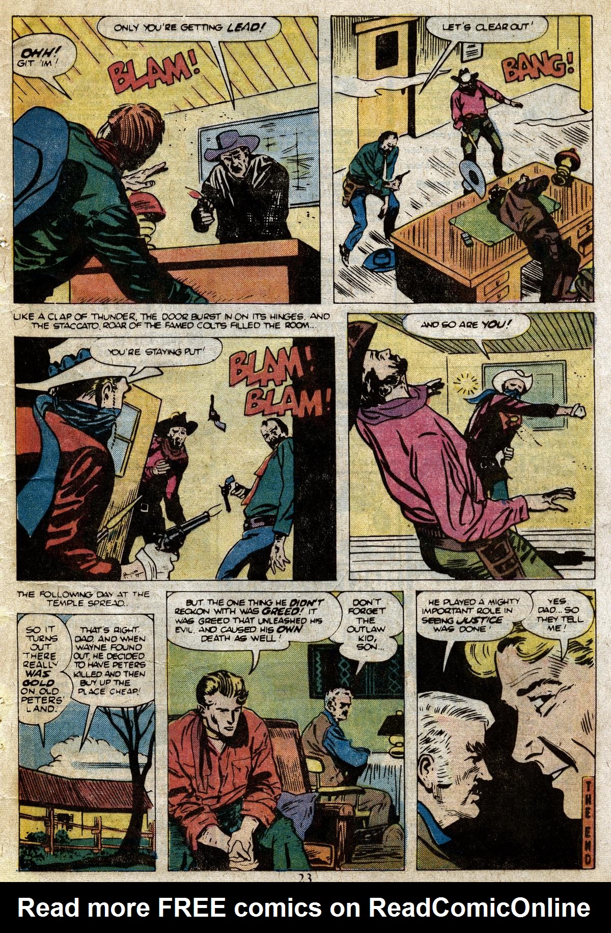 Read online The Outlaw Kid (1970) comic -  Issue #23 - 25