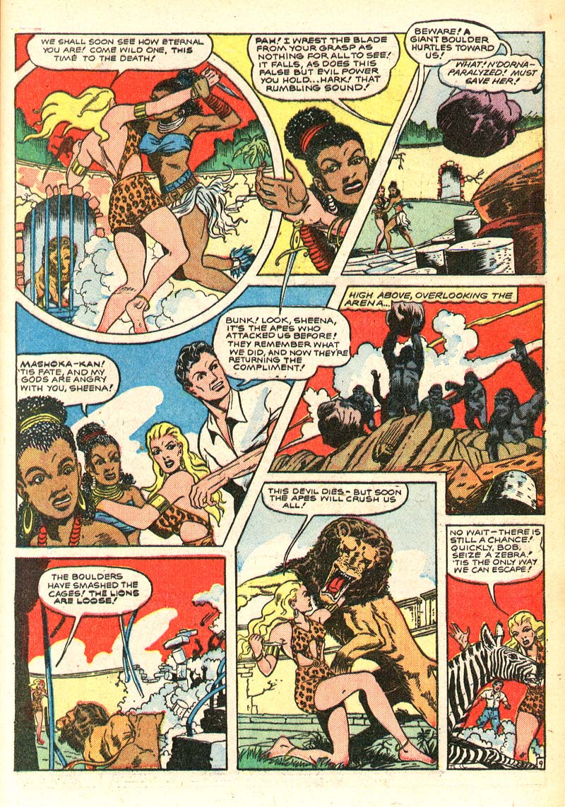 Read online Sheena, Queen of the Jungle (1942) comic -  Issue #4 - 11