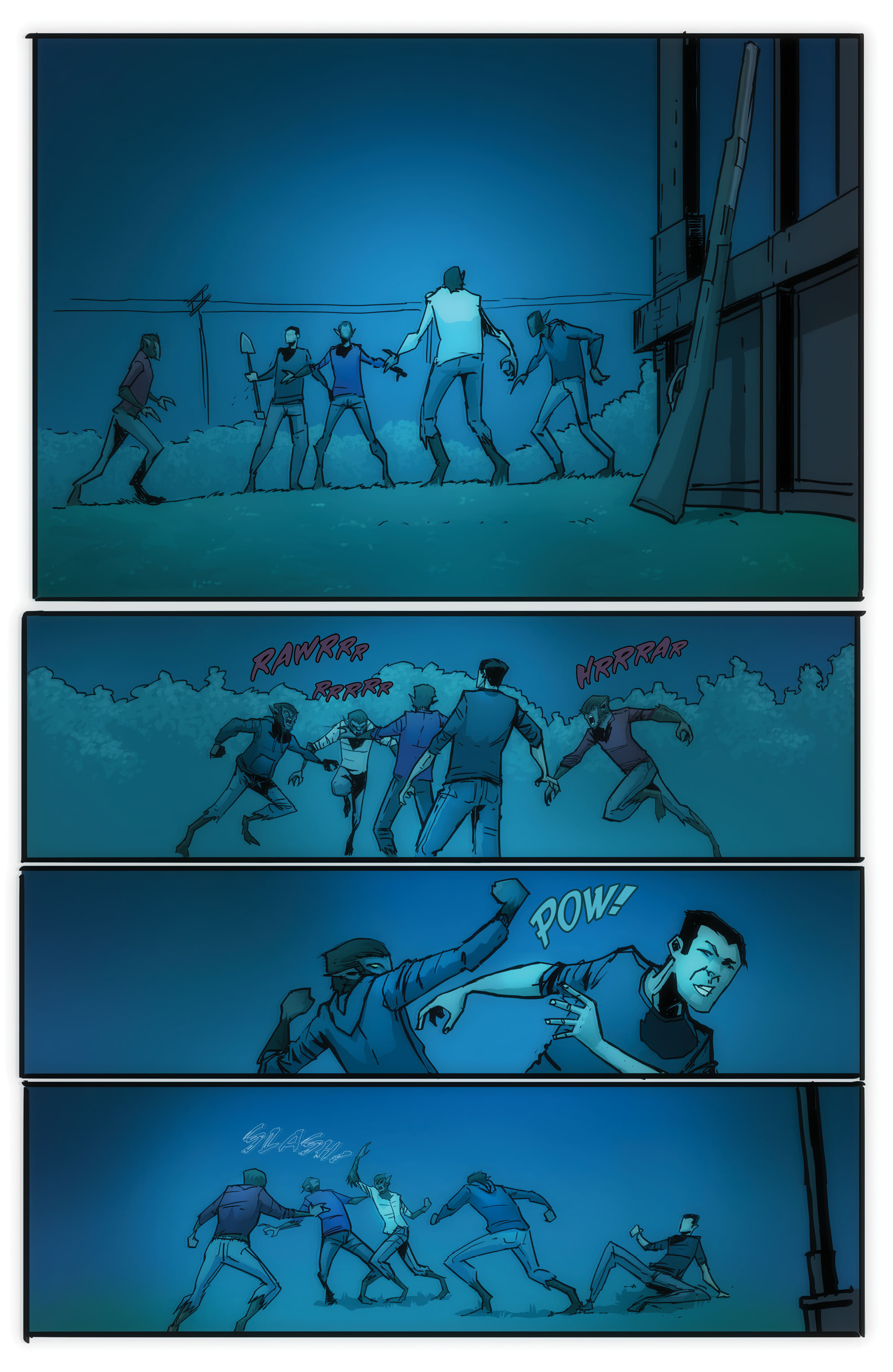 Read online John Carpenter Presents Storm Kids: Monica Bleue: A Werewolf Story comic -  Issue #5 - 17