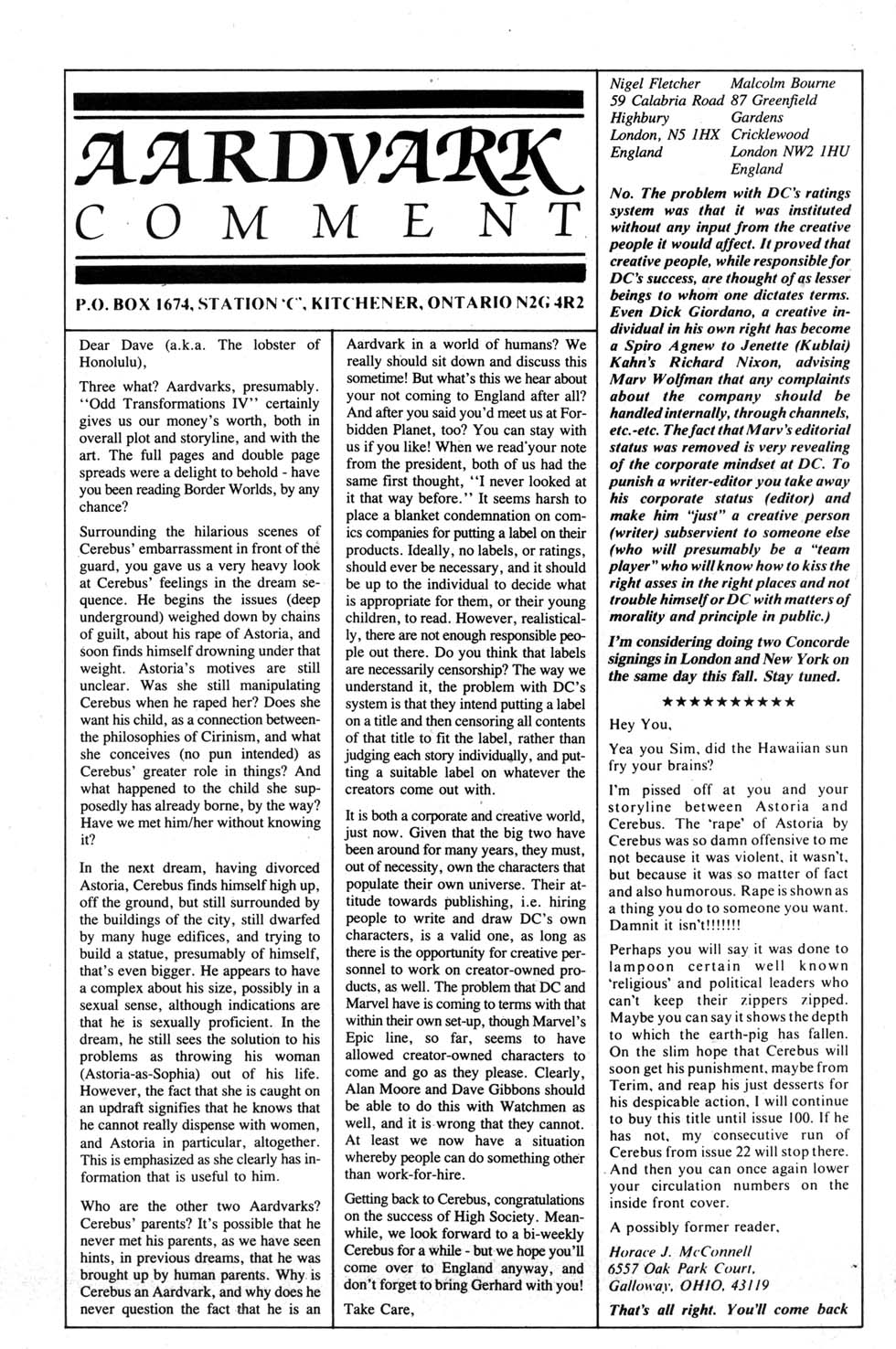 Read online Cerebus comic -  Issue #99 - 23