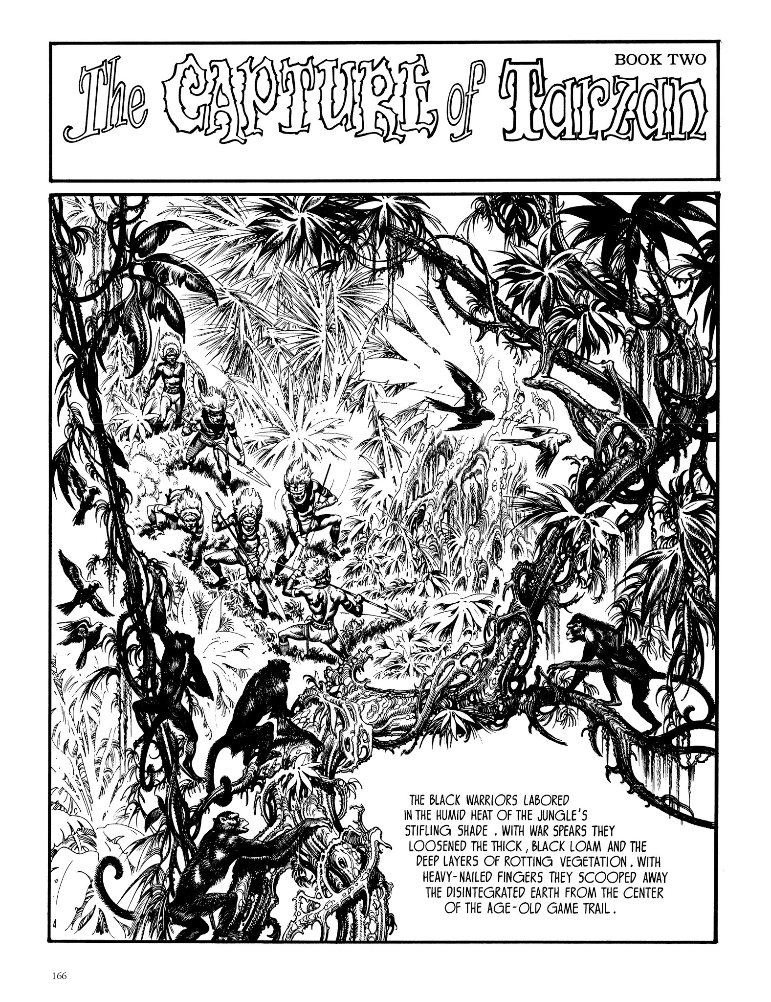 Read online Edgar Rice Burroughs' Tarzan: Burne Hogarth's Lord of the Jungle comic -  Issue # TPB - 165